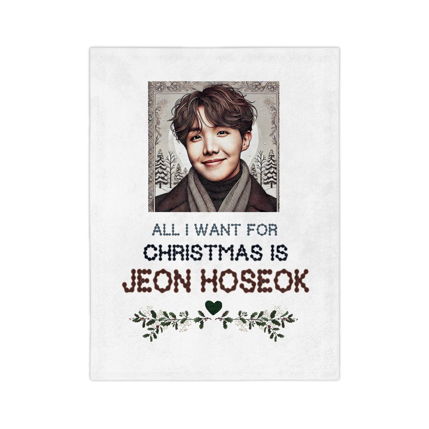 Christmas Jhope Velveteen Microfiber Blanket