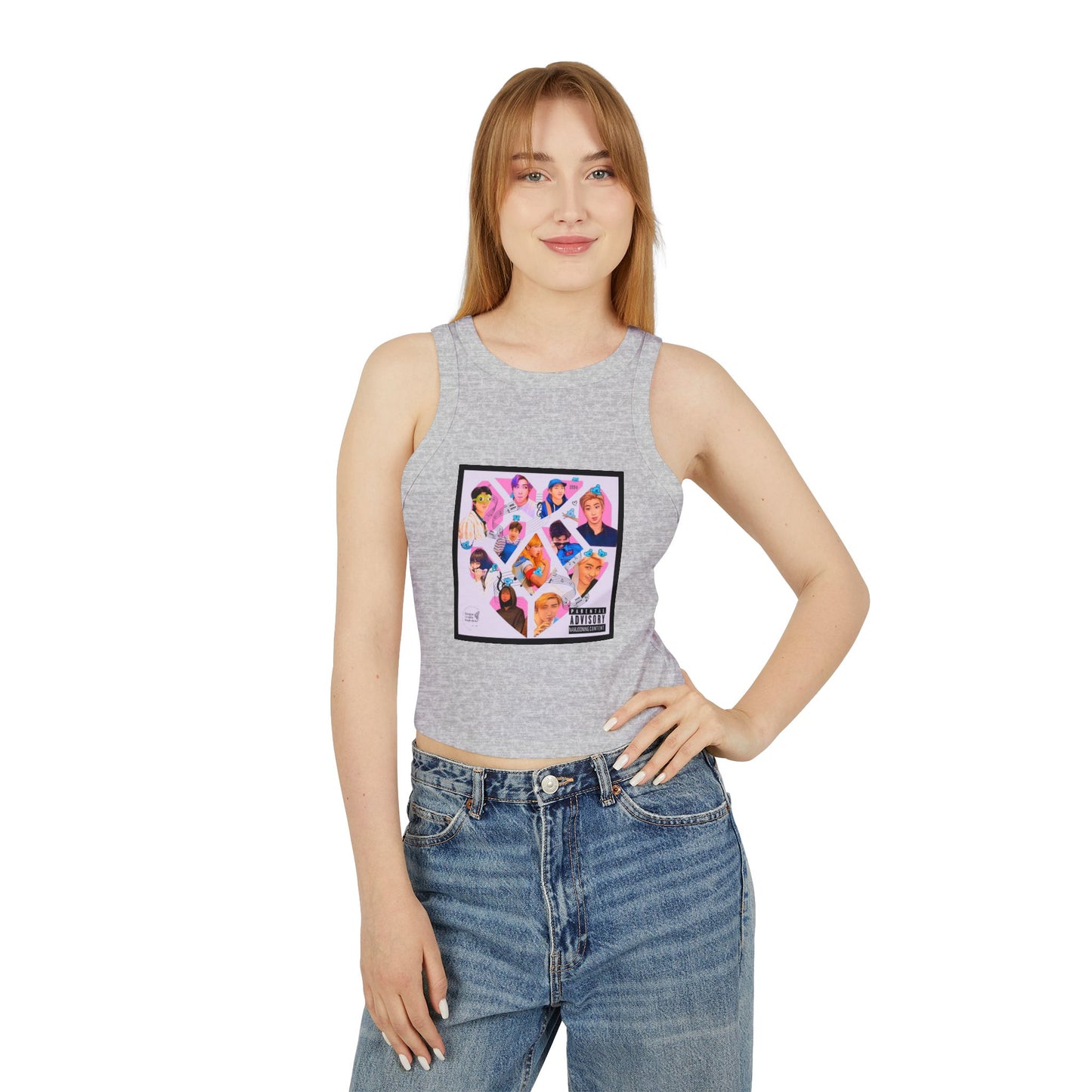 Namjooning Graphic Women's Micro Rib Racer Tank Top