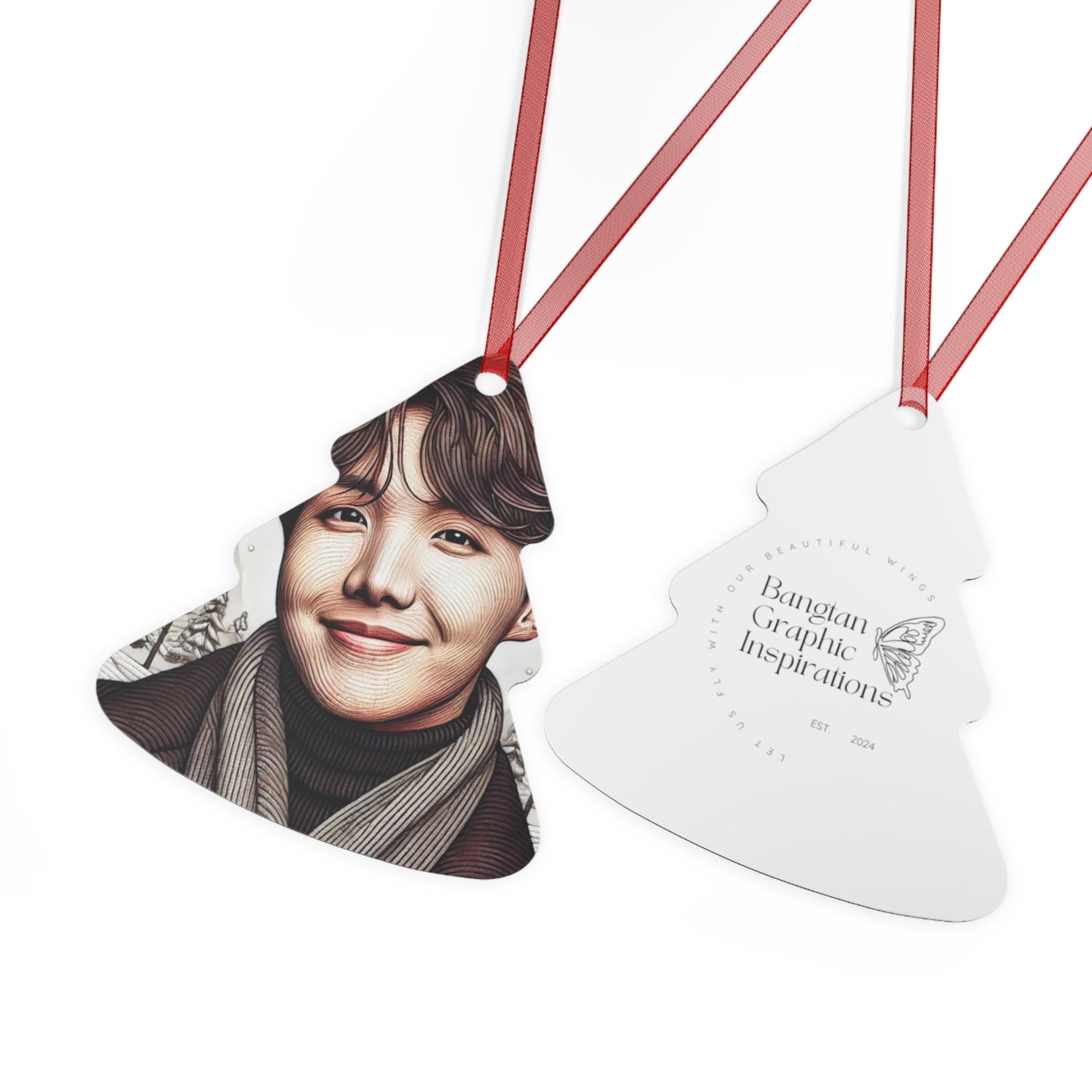 Christmas Jhope Metal Ornaments