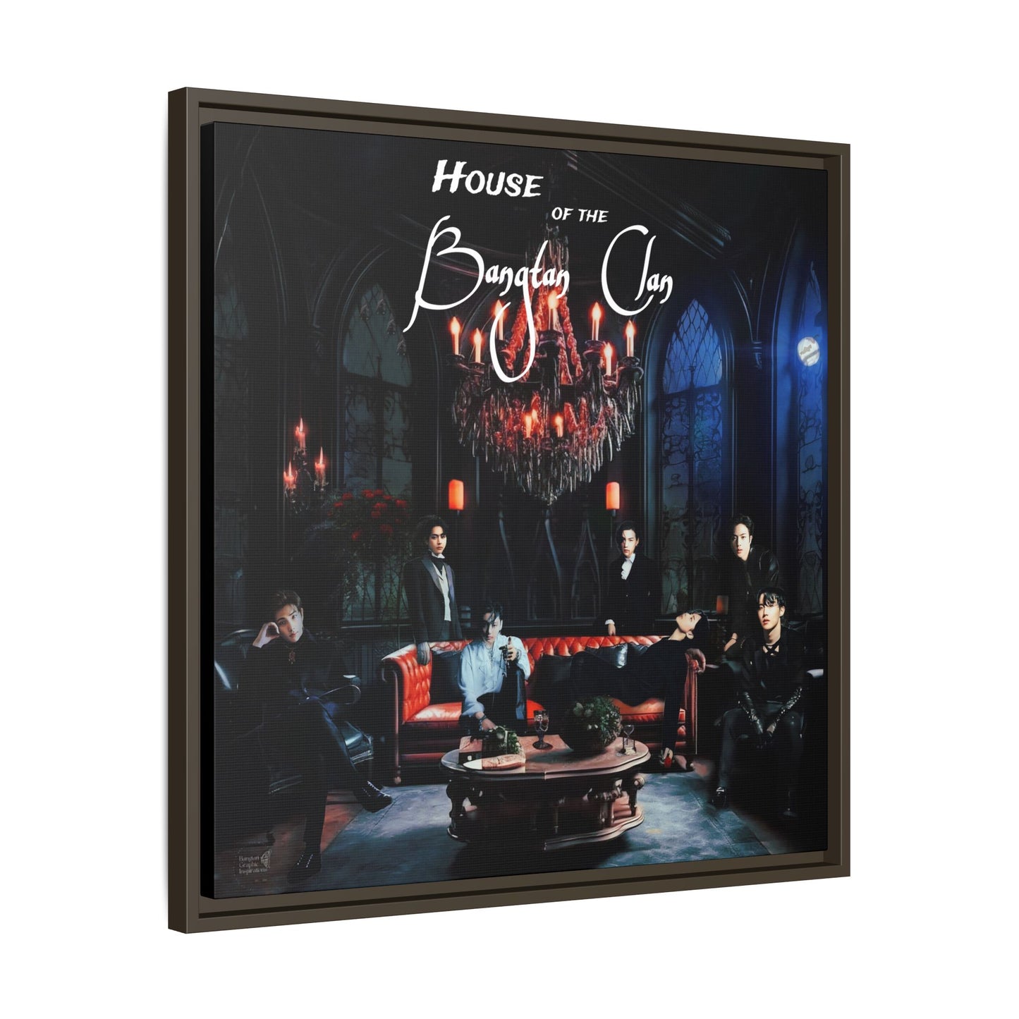 House of the Bangtan Clan Matte Canvas, Framed (Multi-color)