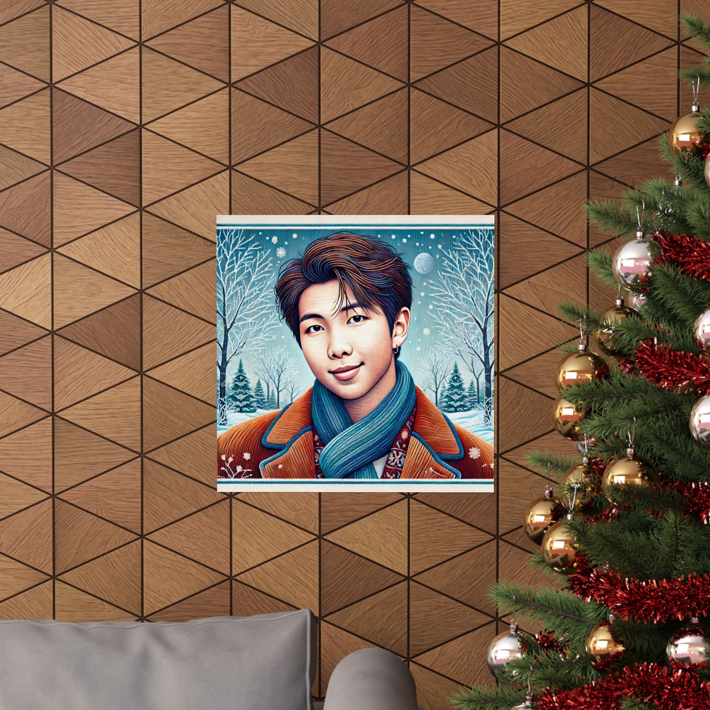 Christmas Namjoon Matte Vertical Posters