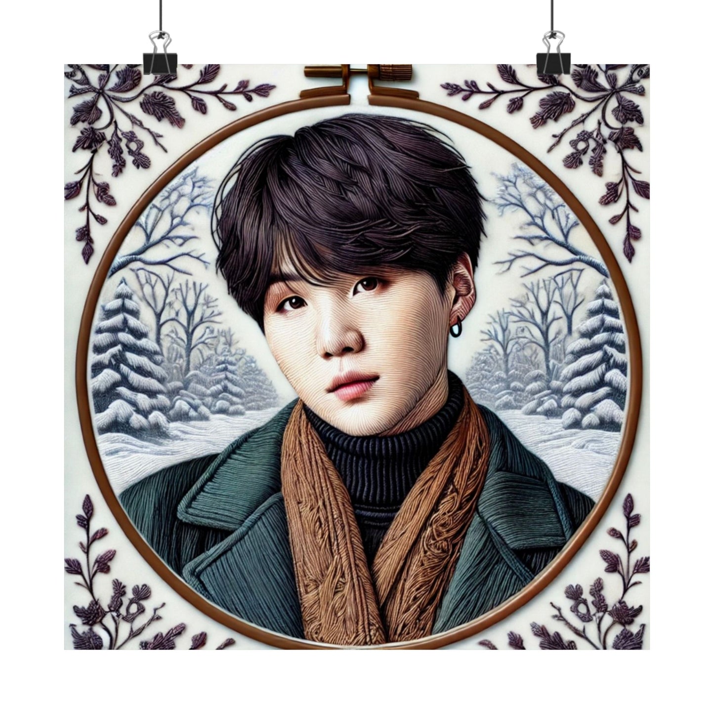 Christmas Yoongi Matte Vertical Posters