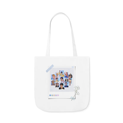 Cutie, Sexy, Lovely Canvas Tote Bag, 5-Color Straps