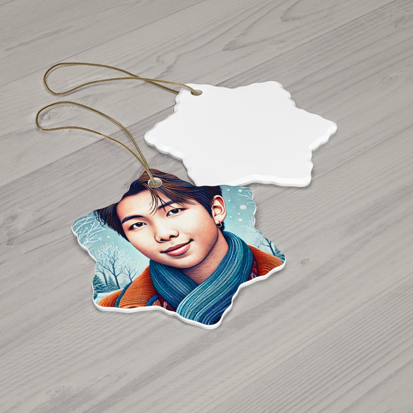 Christmas Namjoon Ceramic Ornament, 4 Shapes