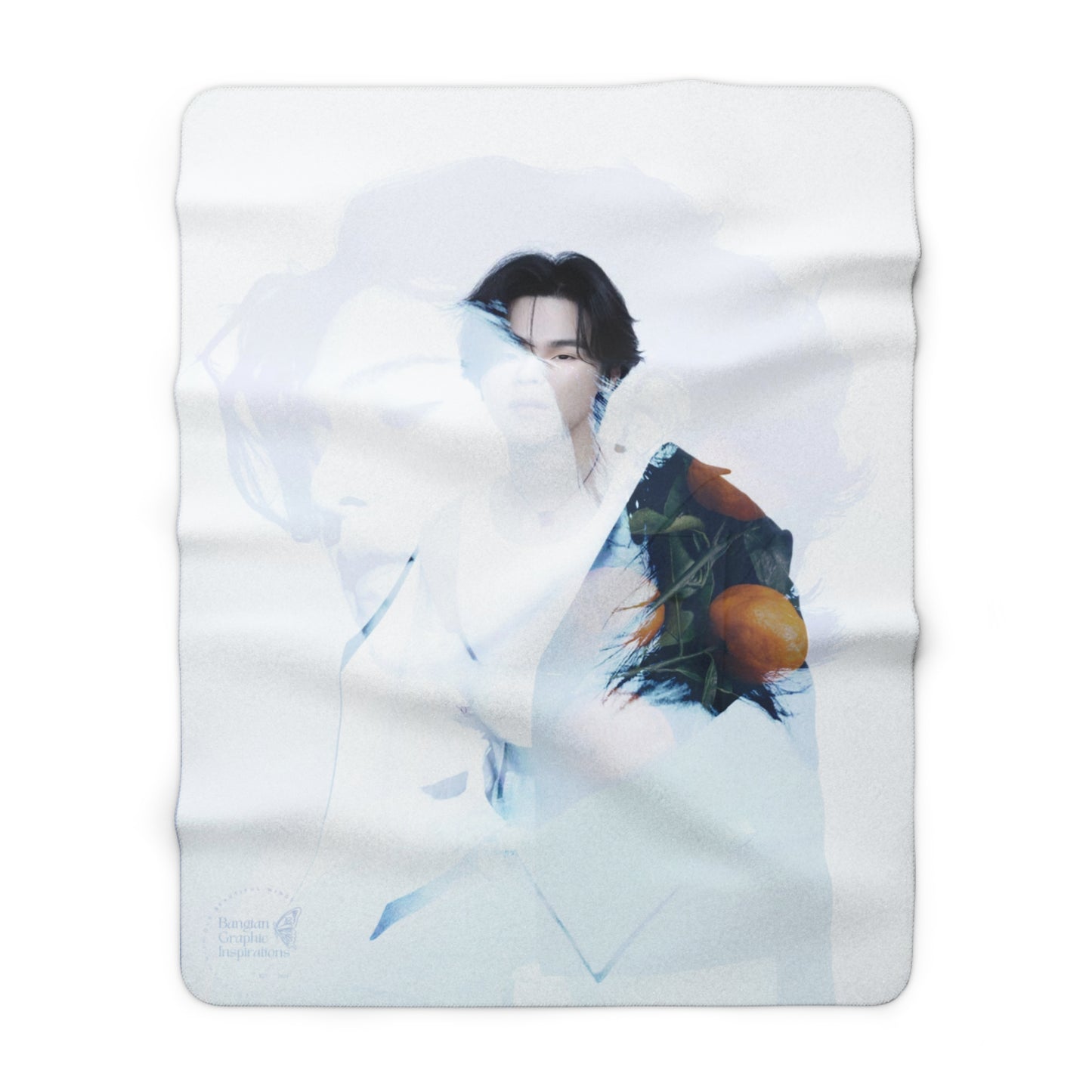 Min Yoongi Graphic Sherpa Fleece Blanket