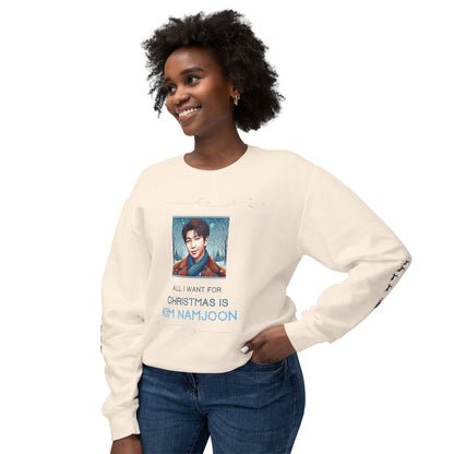 Christmas Namjoon Unisex Lightweight Crewneck Sweatshirt