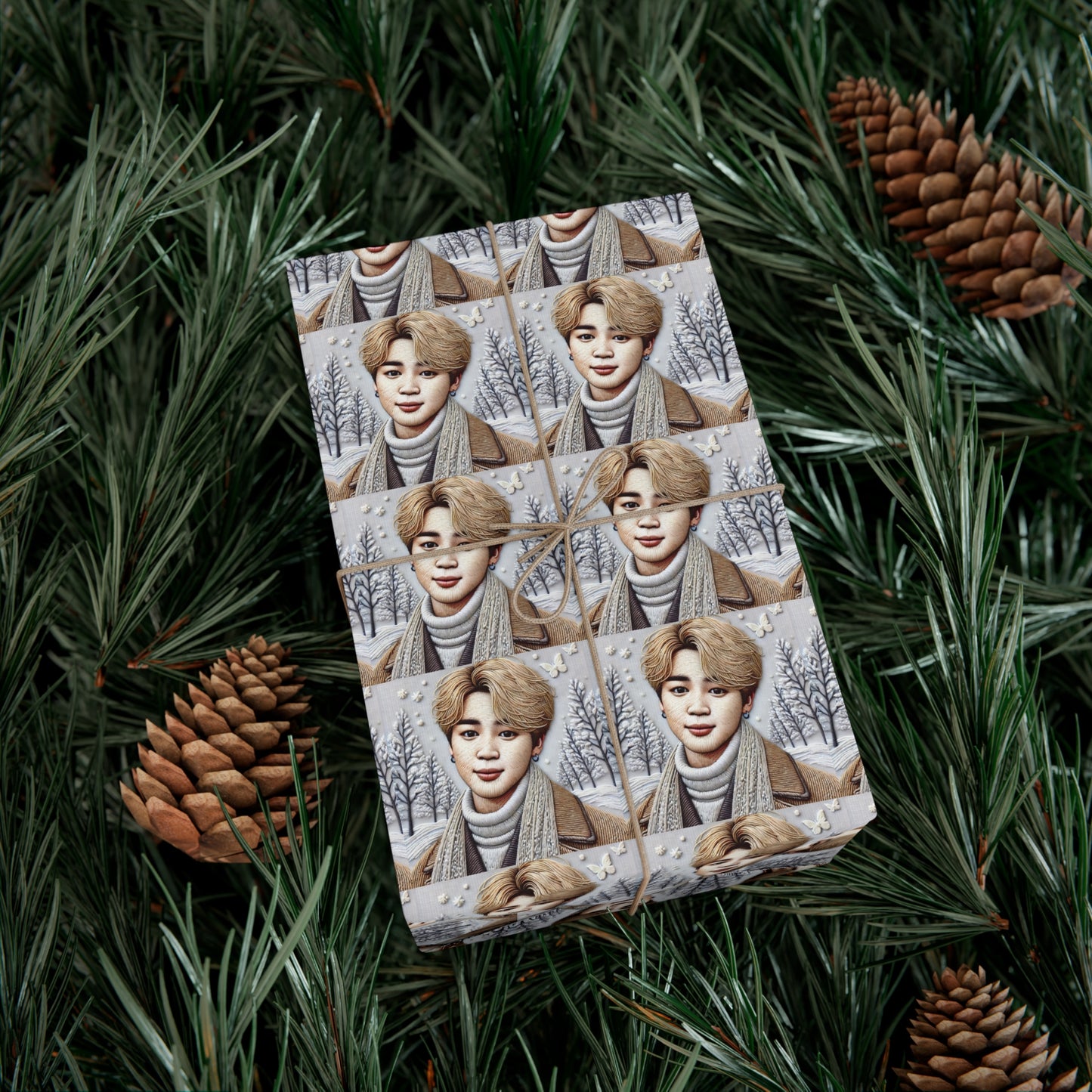 Christmas Jimin Gift Wrap Papers