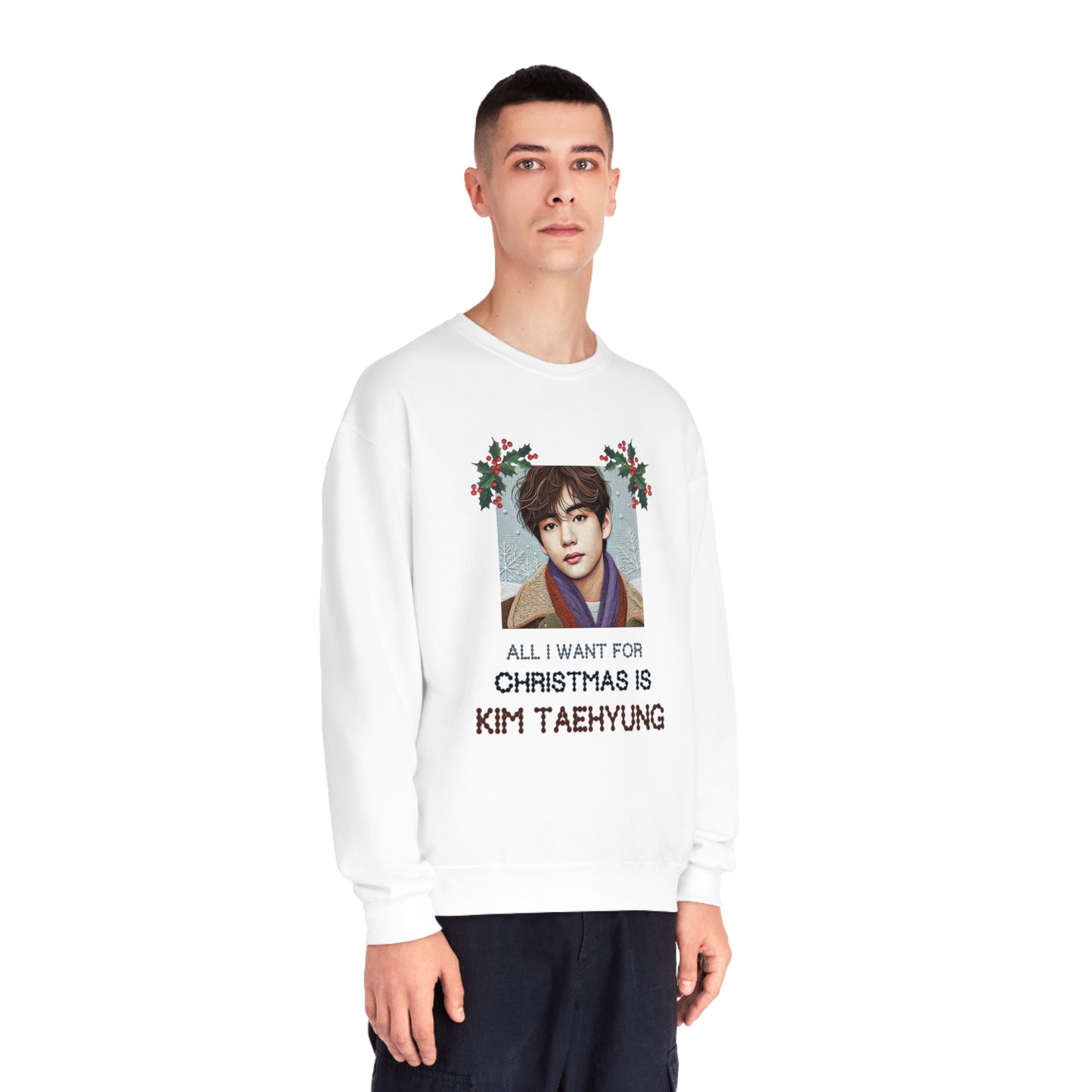 Christmas Taehyung Unisex NuBlend® Crewneck Sweatshirt