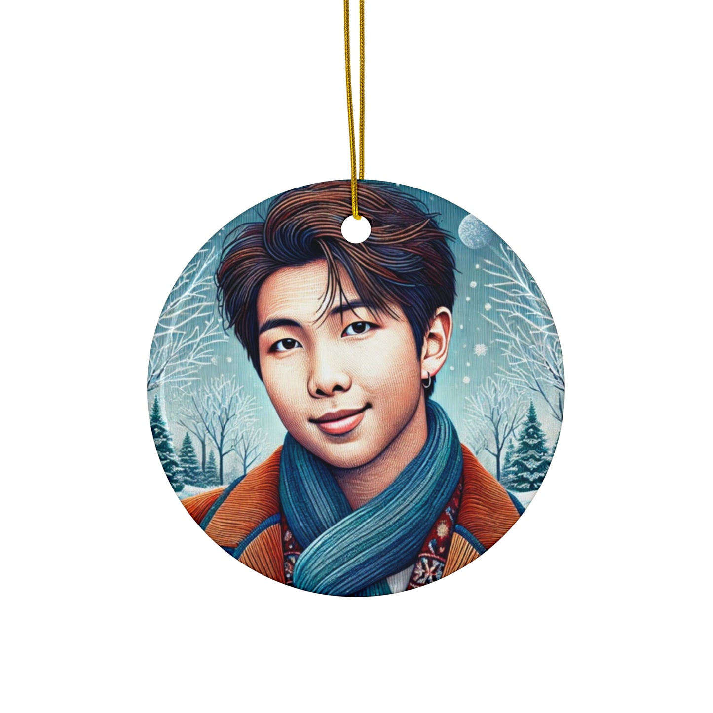 Christmas Namjoon Ceramic Ornament, 4 Shapes