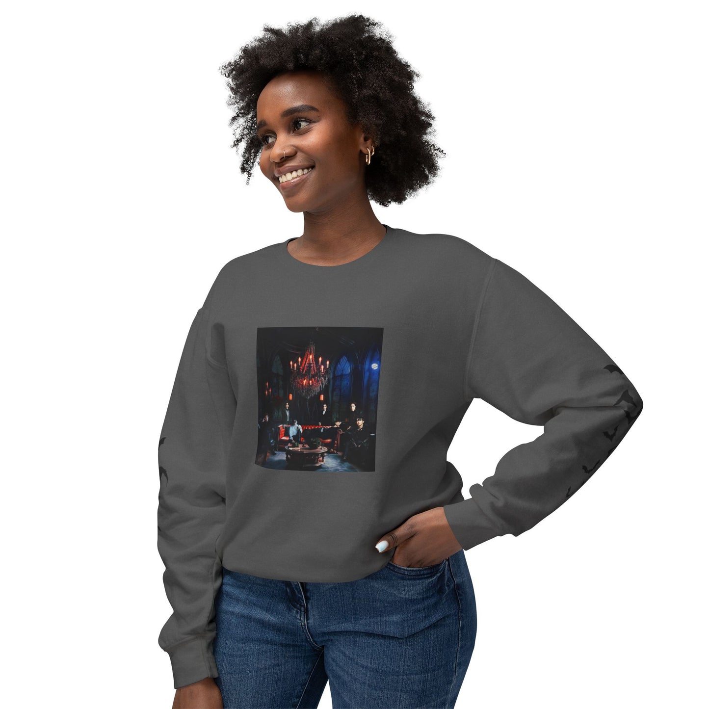 House of the Bangtan Clan Unisex Lightweight Crewneck Sweatshirt