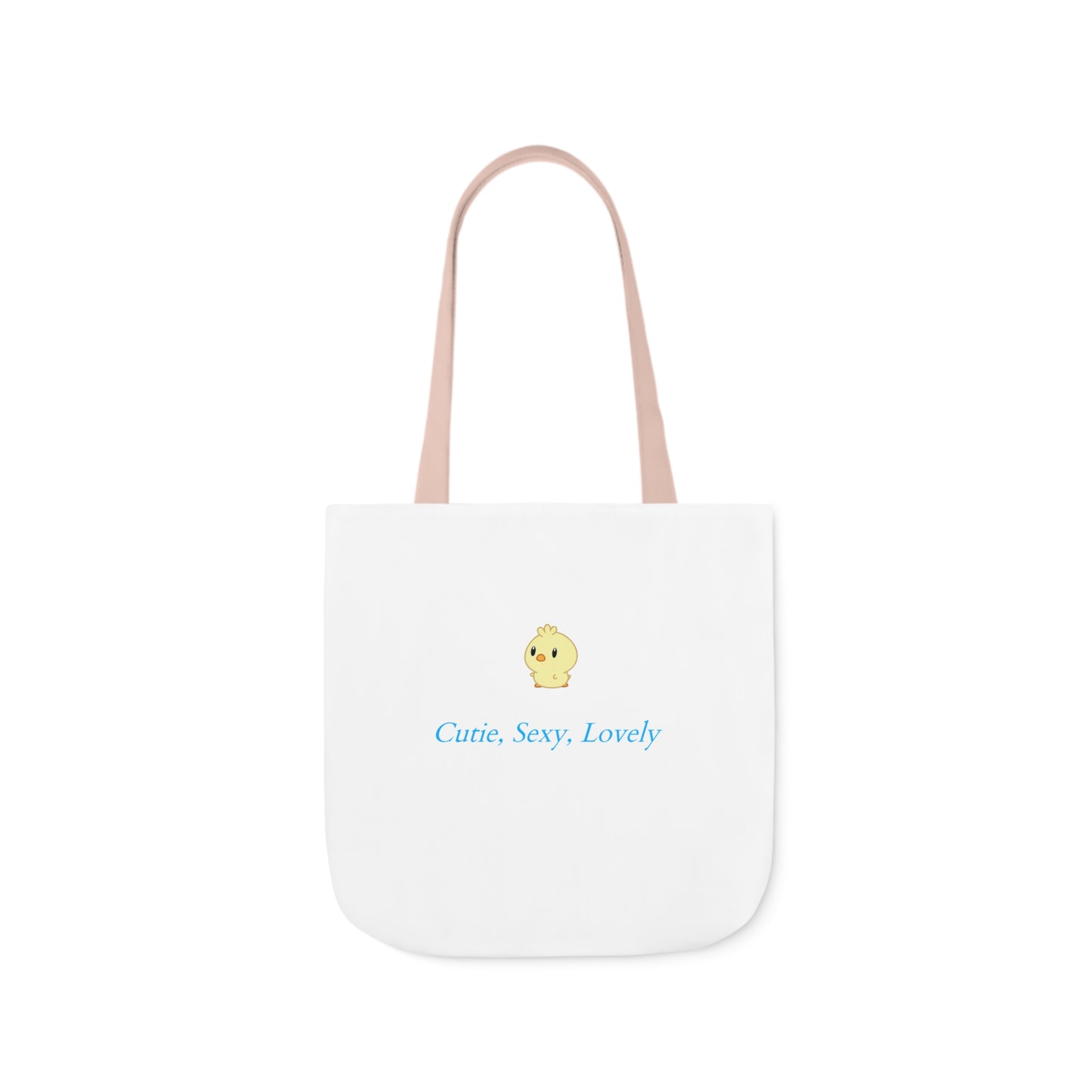 Cutie, Sexy, Lovely Canvas Tote Bag, 5-Color Straps