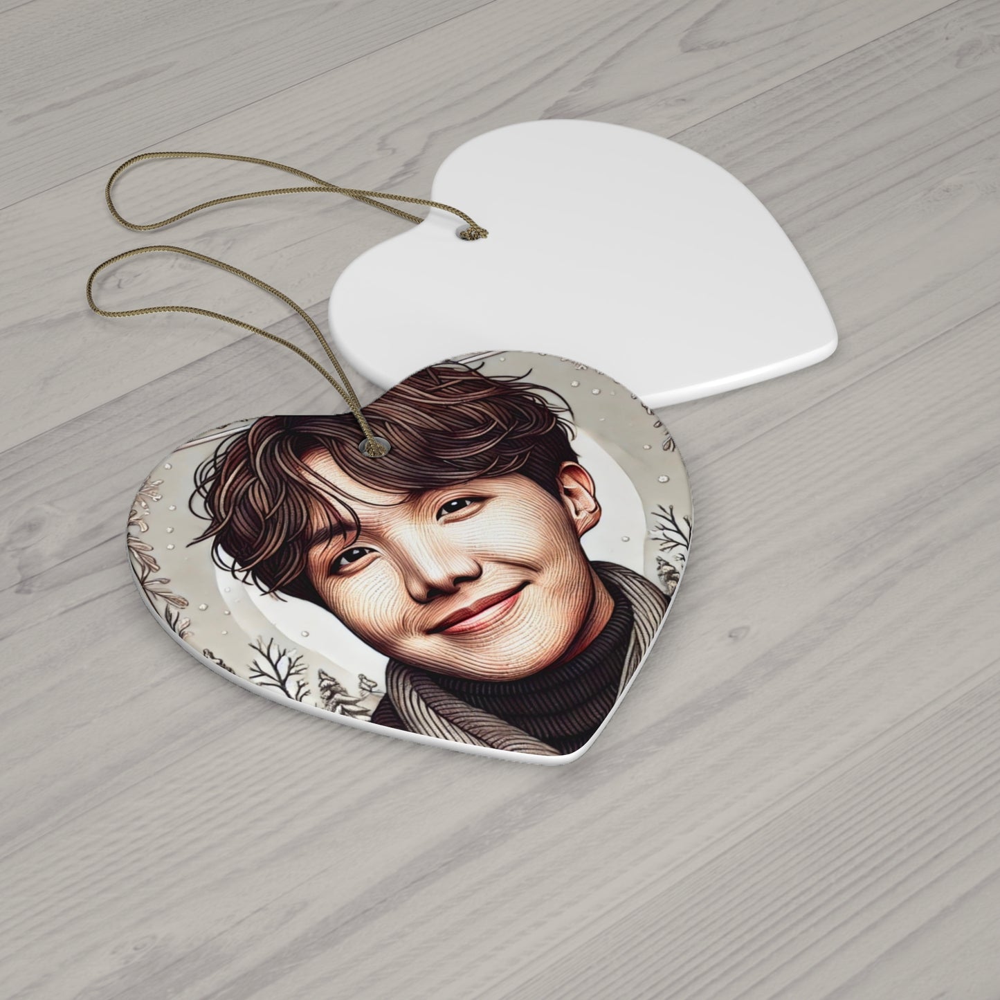 Christmas Jhope Ceramic Ornament, 4 Shapes