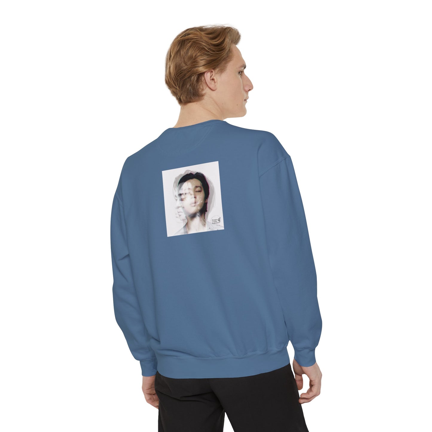 Jimin Graphic Unisex Garment-Dyed Sweatshirt