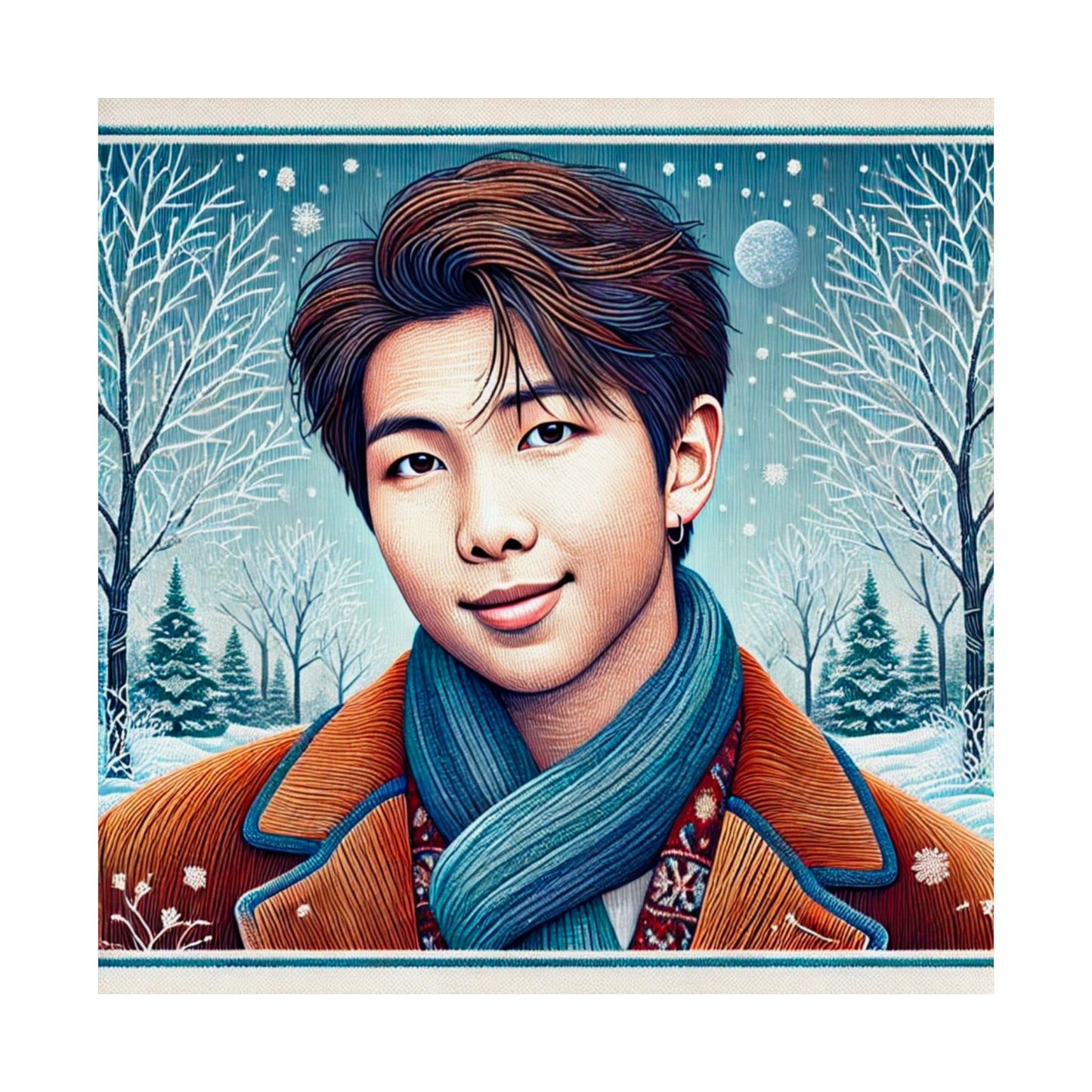 Christmas Namjoon Matte Vertical Posters