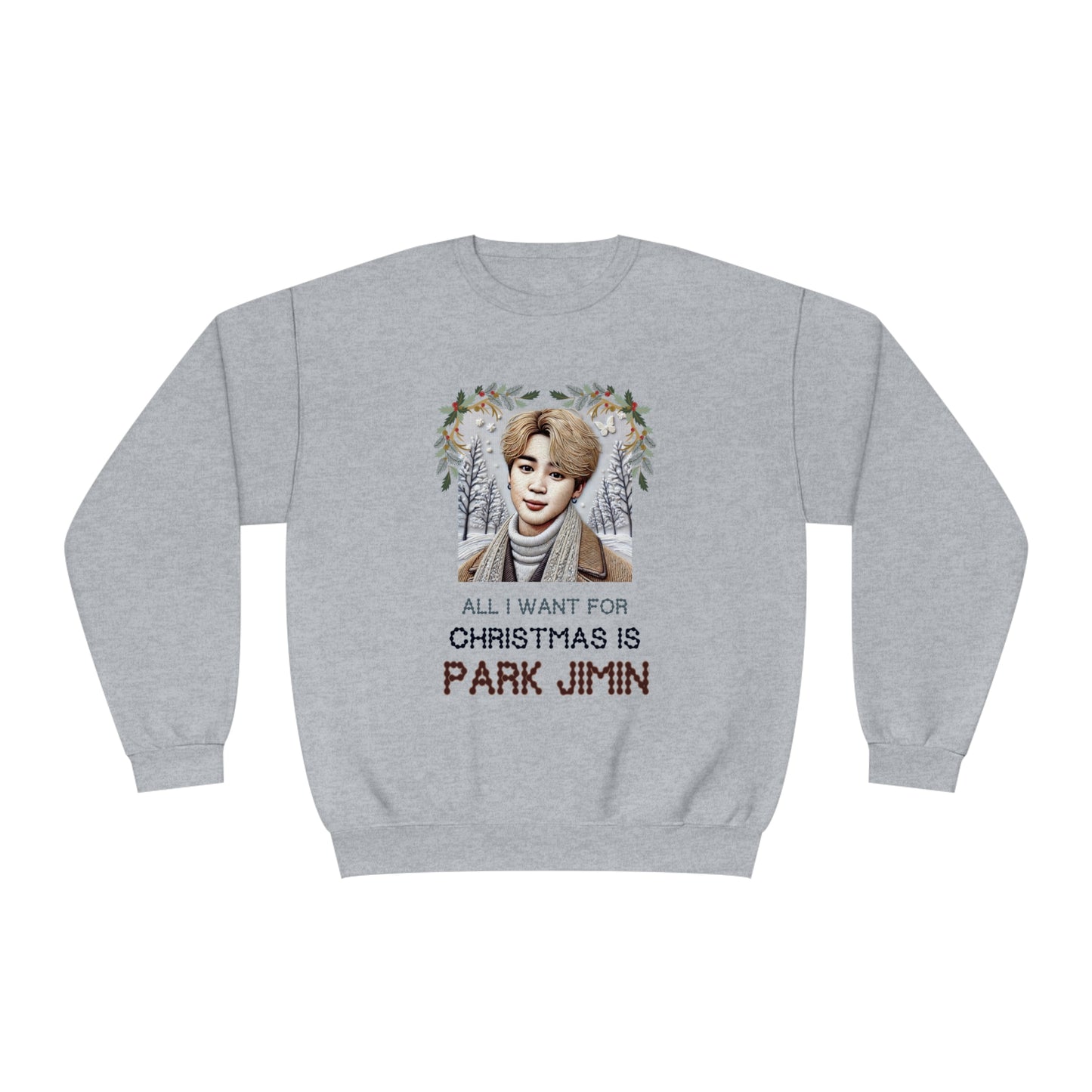 Christmas Jimin Unisex NuBlend® Crewneck Sweatshirt