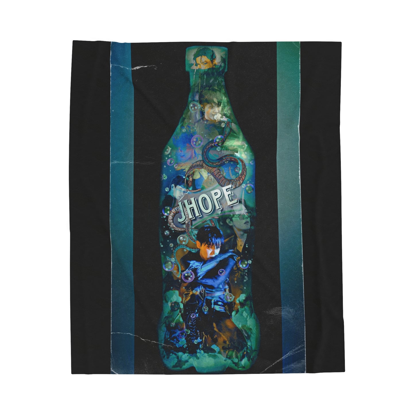 Jhope Graphic Velveteen Plush Blanket