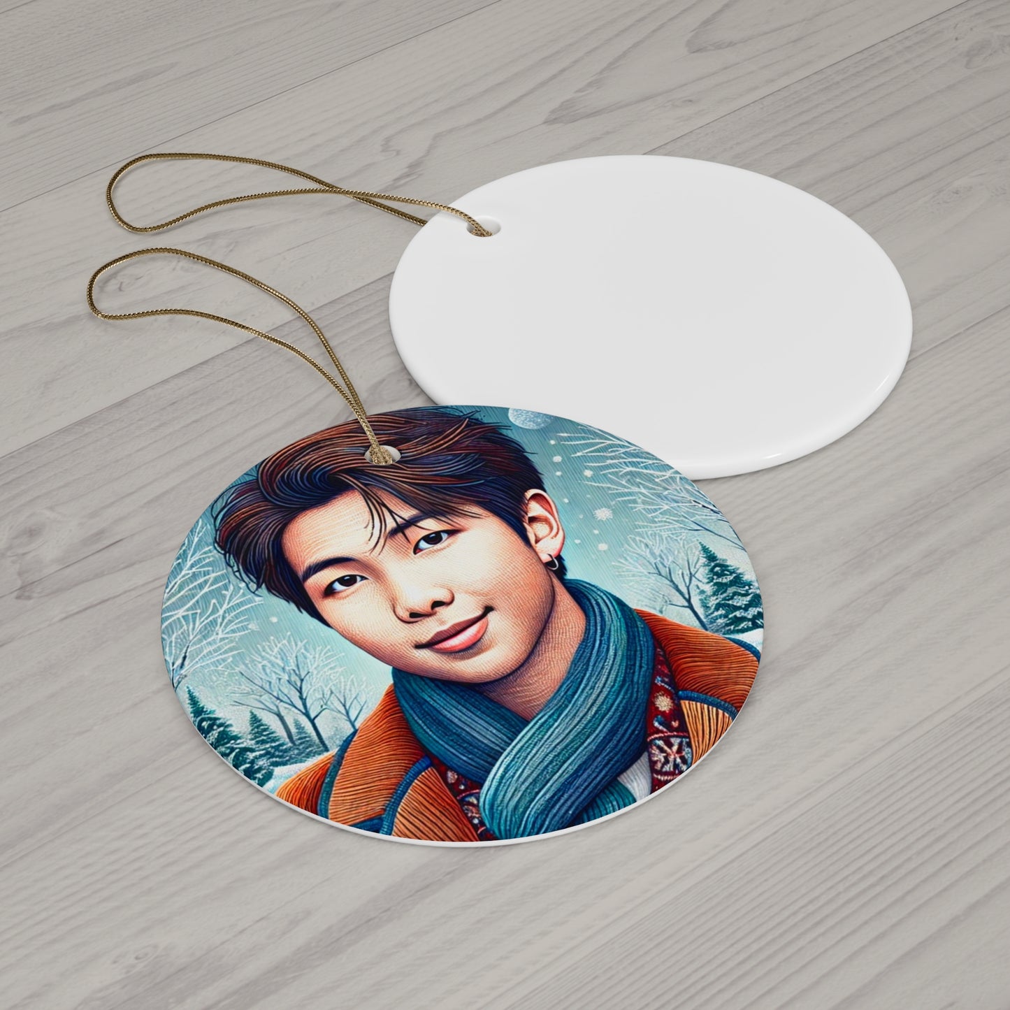 Christmas Namjoon Ceramic Ornament, 4 Shapes