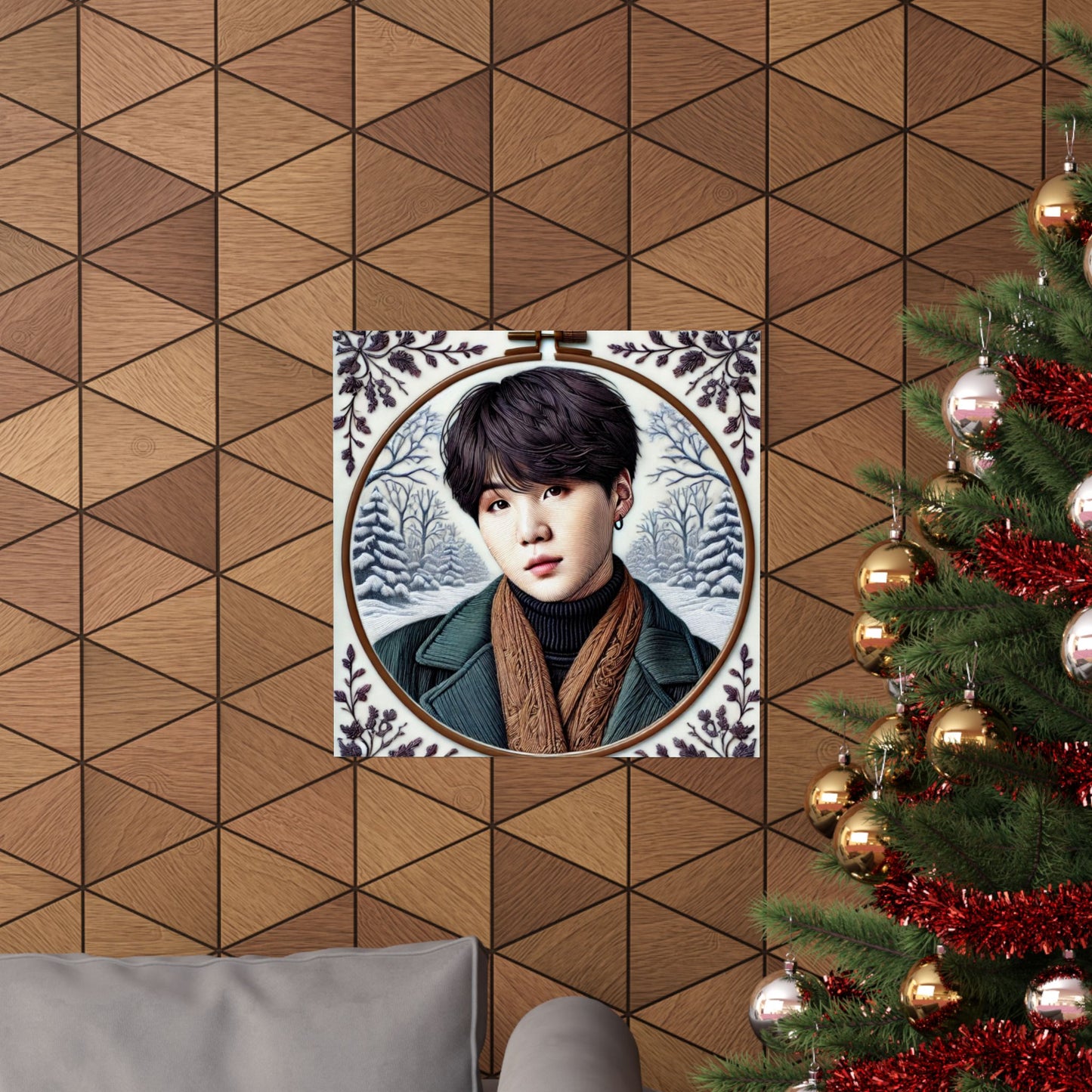 Christmas Yoongi Matte Vertical Posters