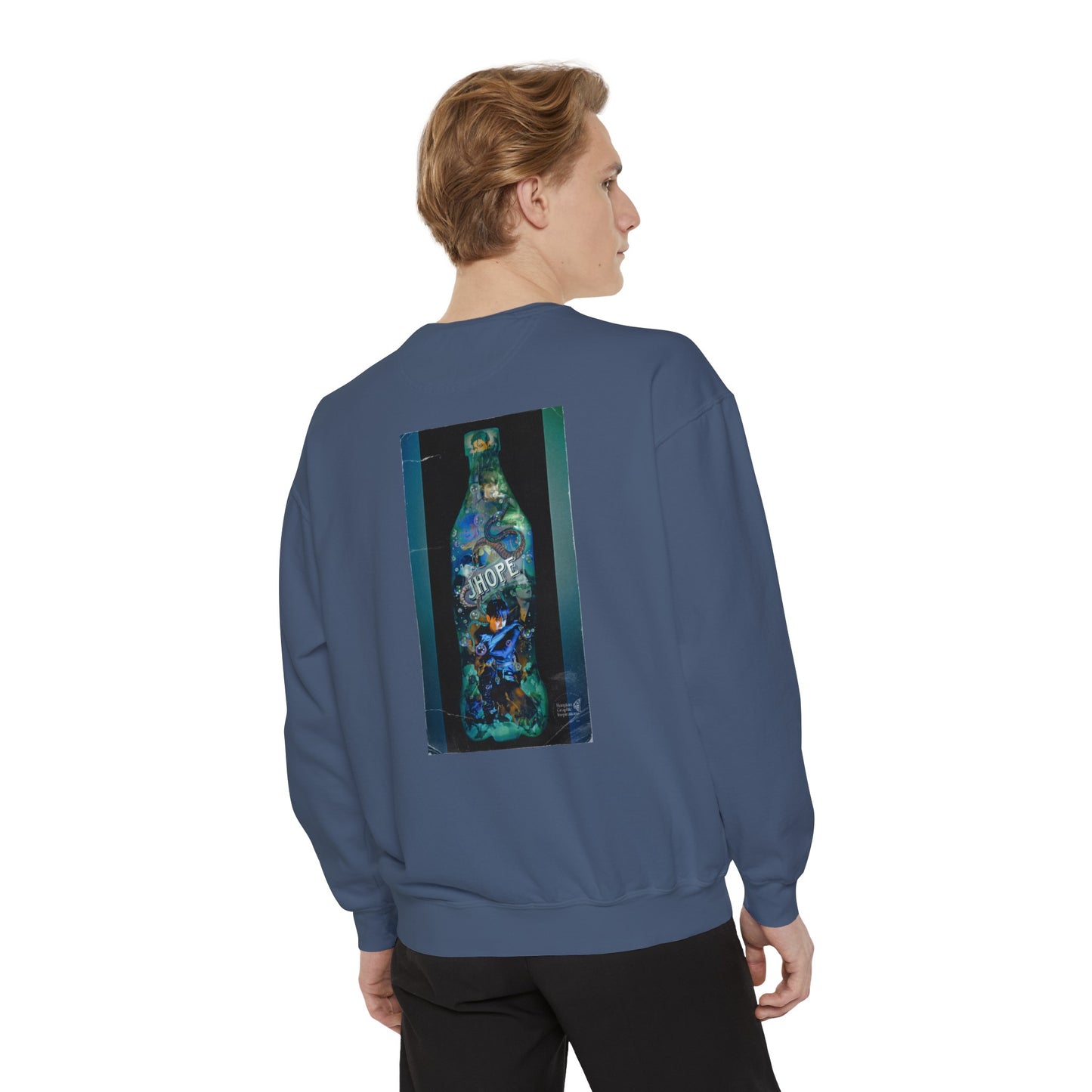 Jhope Graphic Unisex Garment-Dyed Sweatshirt