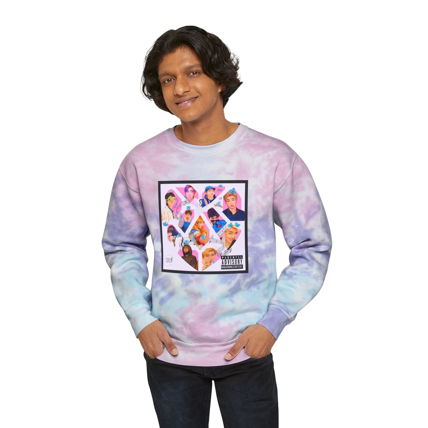 Namjoon Graphic Unisex Tie-Dye Sweatshirt