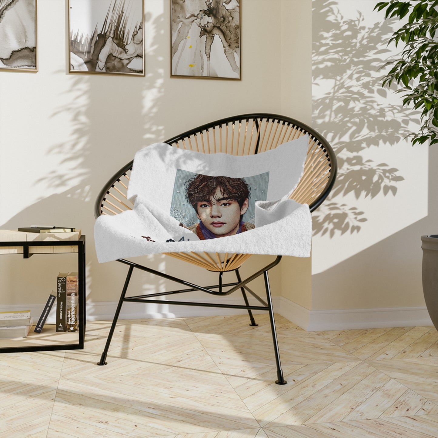 Christmas Taehyung Velveteen Microfiber Blanket