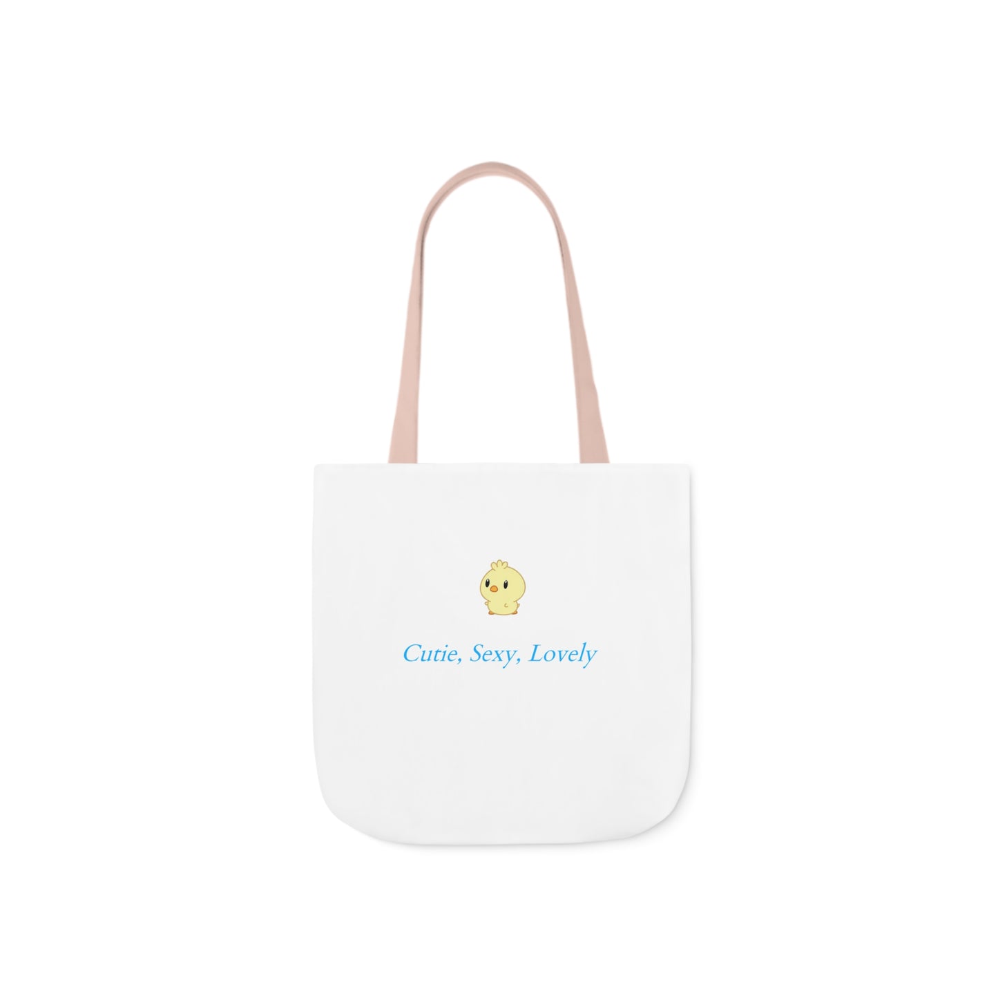 Cutie, Sexy, Lovely Canvas Tote Bag, 5-Color Straps