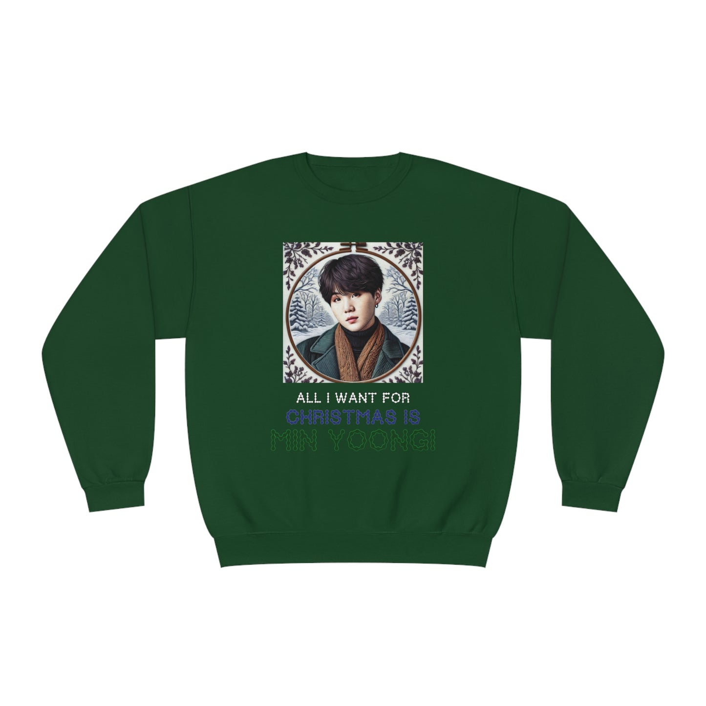 Christmas Yoongi Unisex NuBlend® Crewneck Sweatshirt