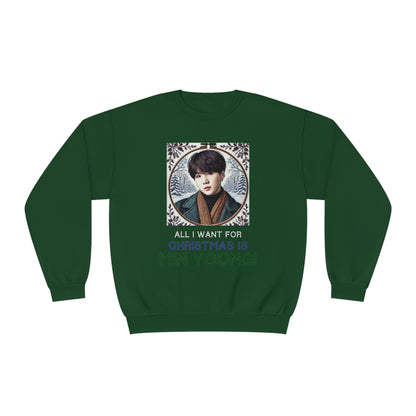 Christmas Yoongi Unisex NuBlend® Crewneck Sweatshirt