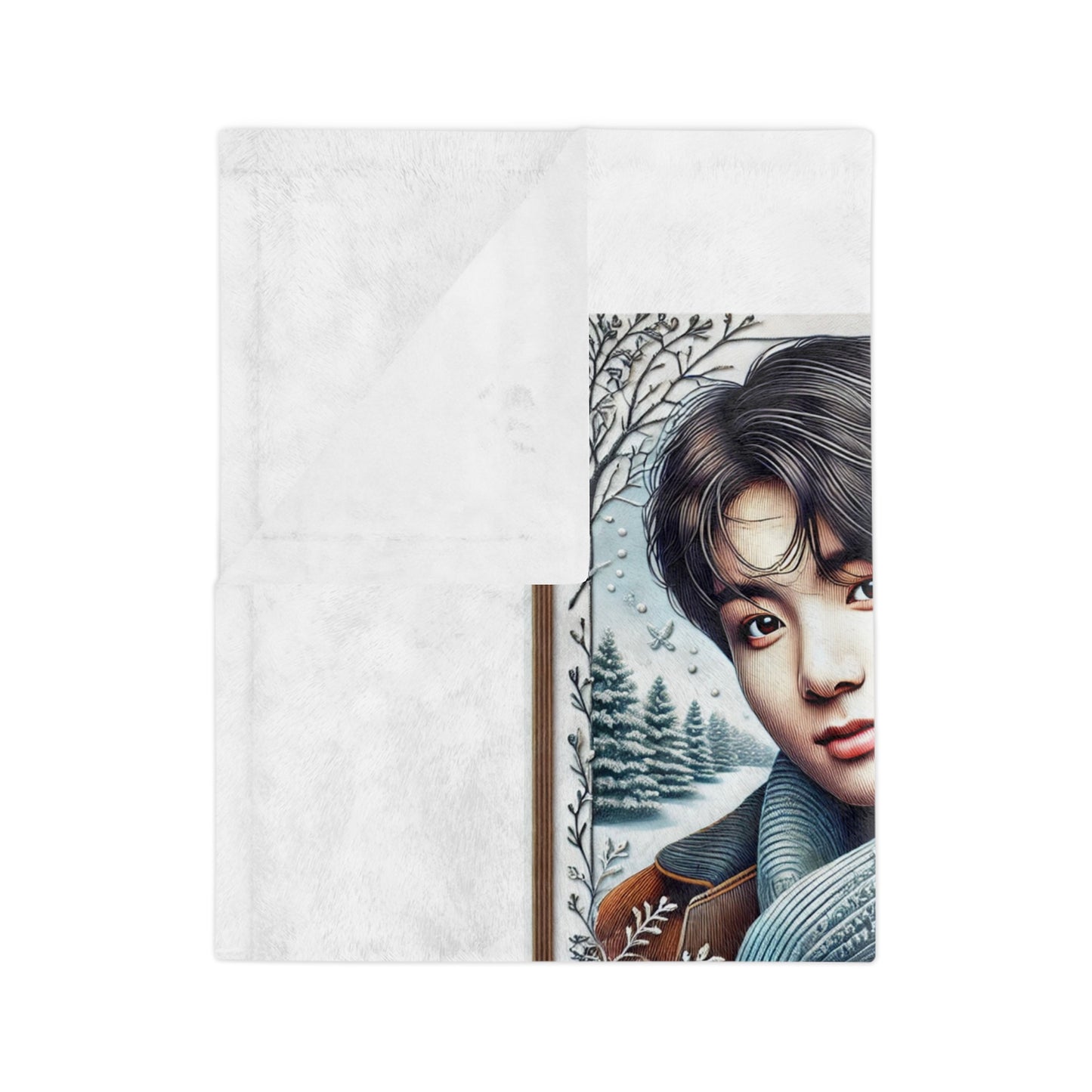 Christmas Jungkook Velveteen Microfiber Blanket