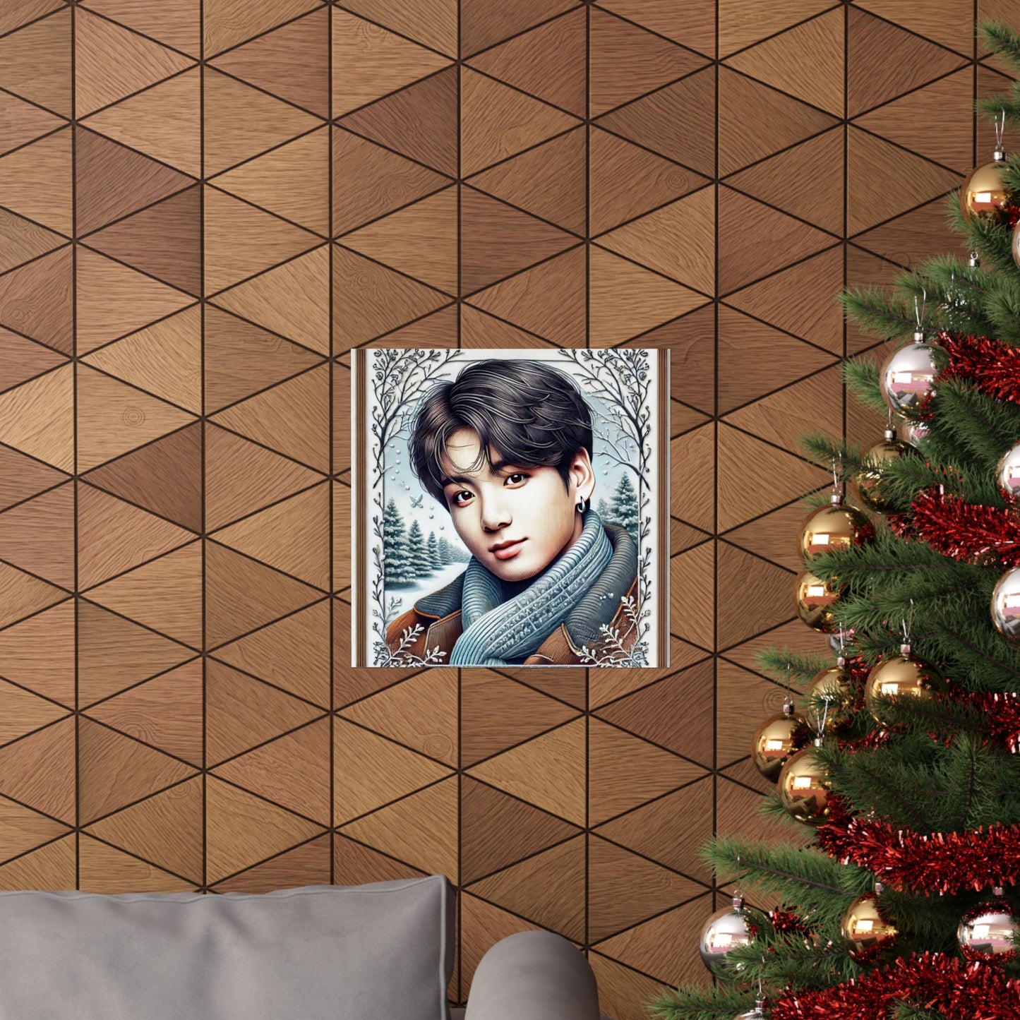 Christmas Jungkook Matte Vertical Posters