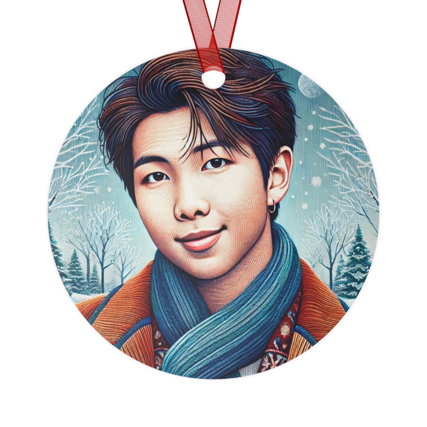 Christmas Namjoon Metal Ornaments