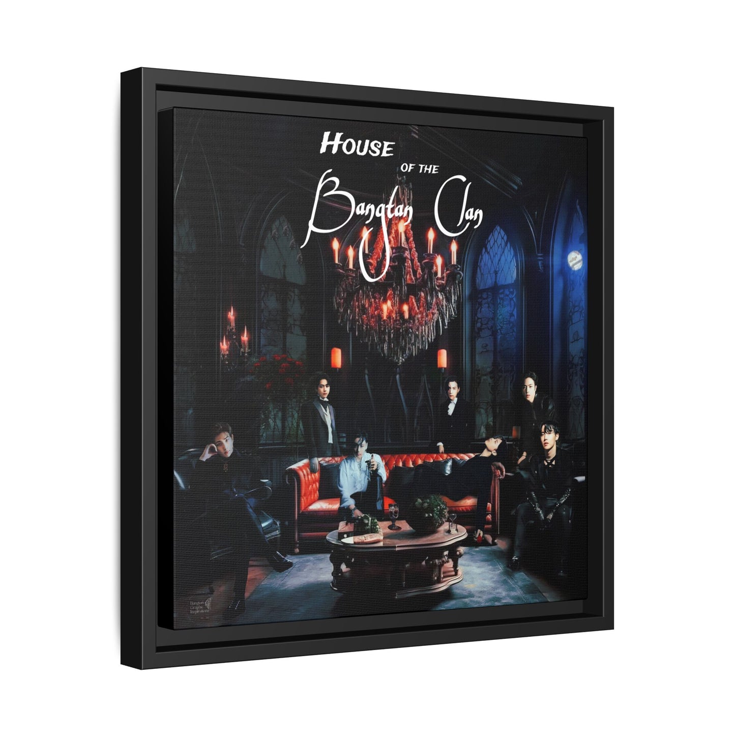 House of the Bangtan Clan Matte Canvas, Framed (Multi-color)