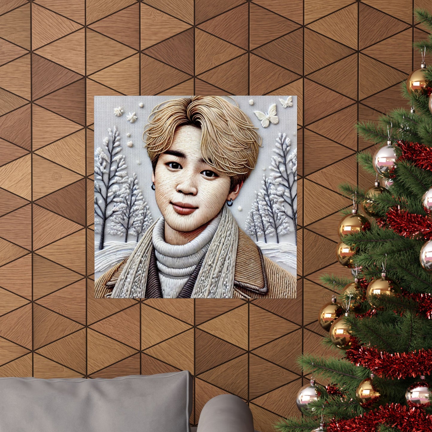 Christmas Jimin Matte Vertical Posters