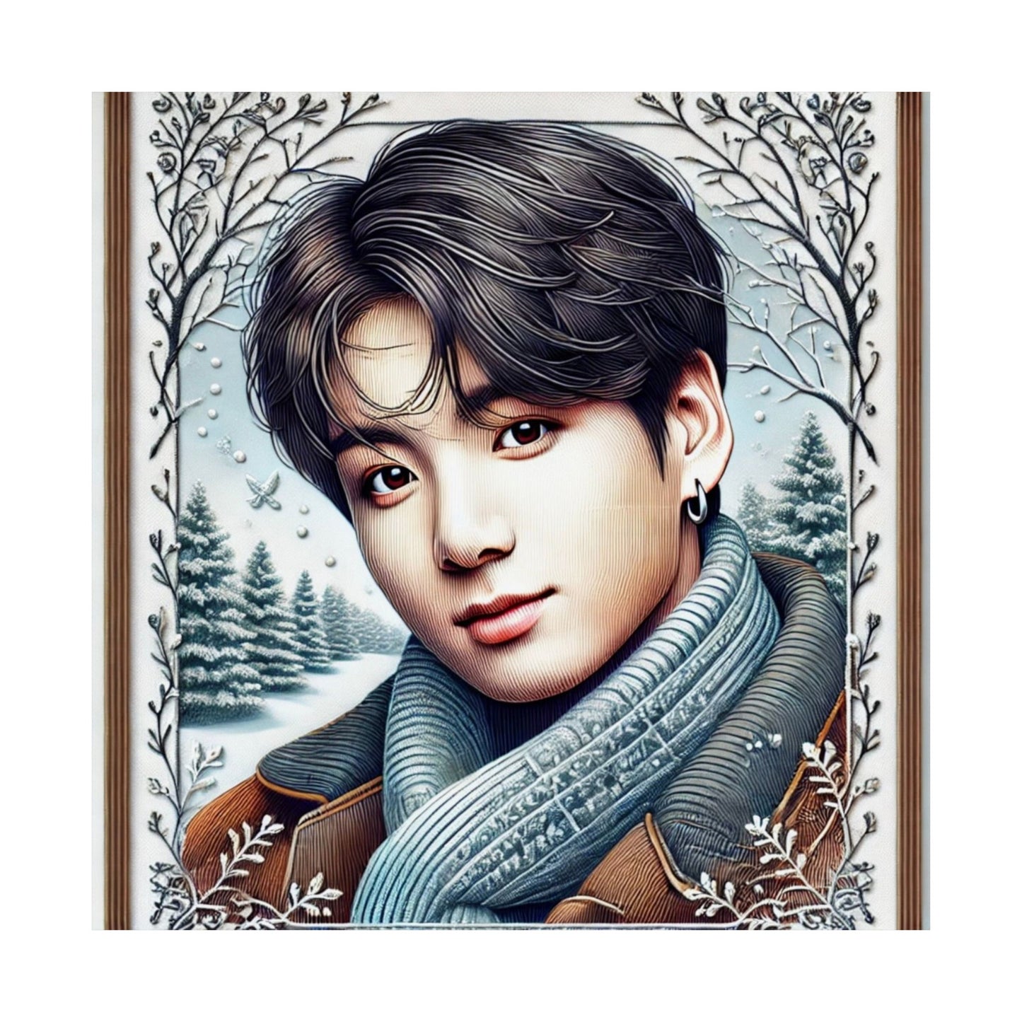 Christmas Jungkook Matte Vertical Posters