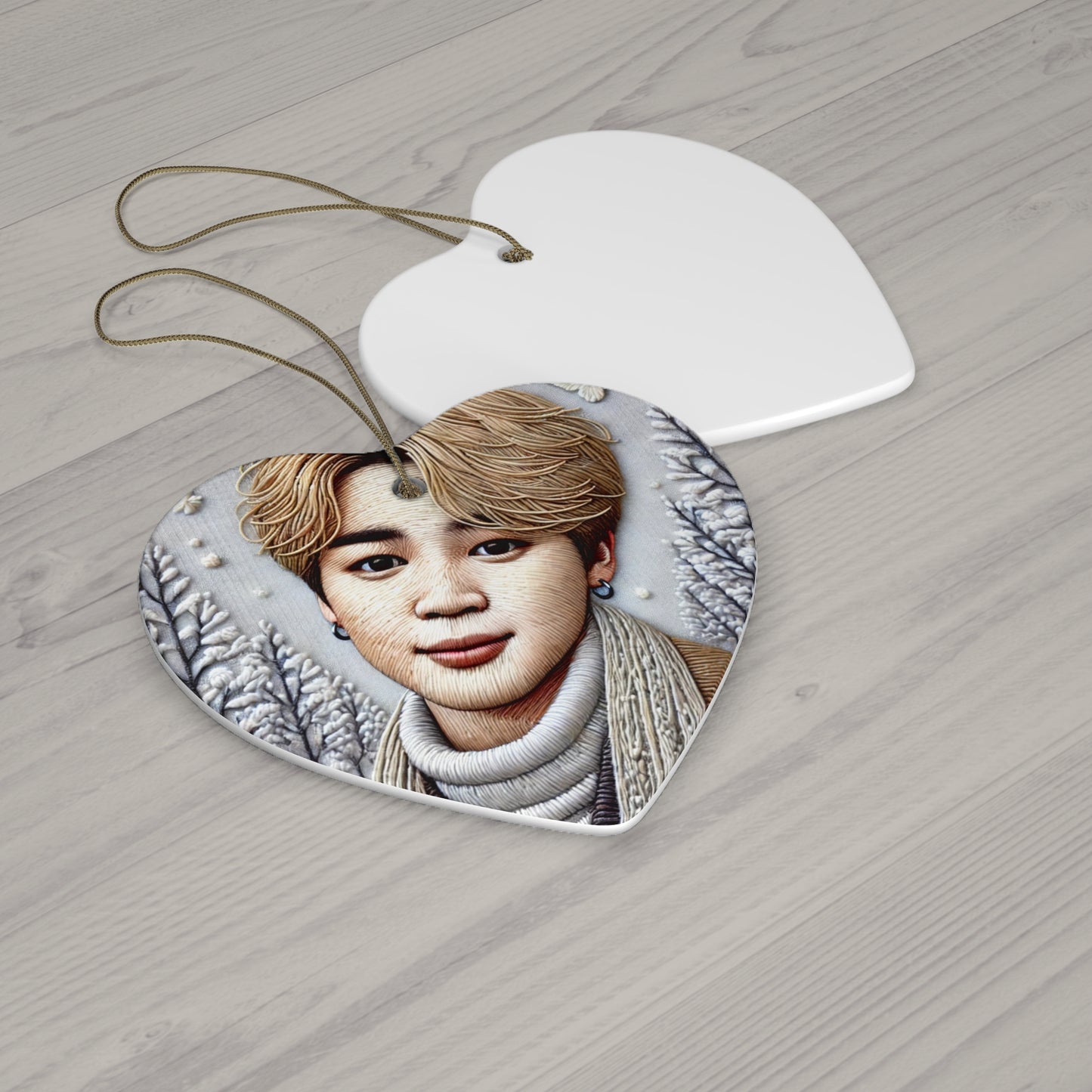 Christmas Jimin Ceramic Ornament, 4 Shapes