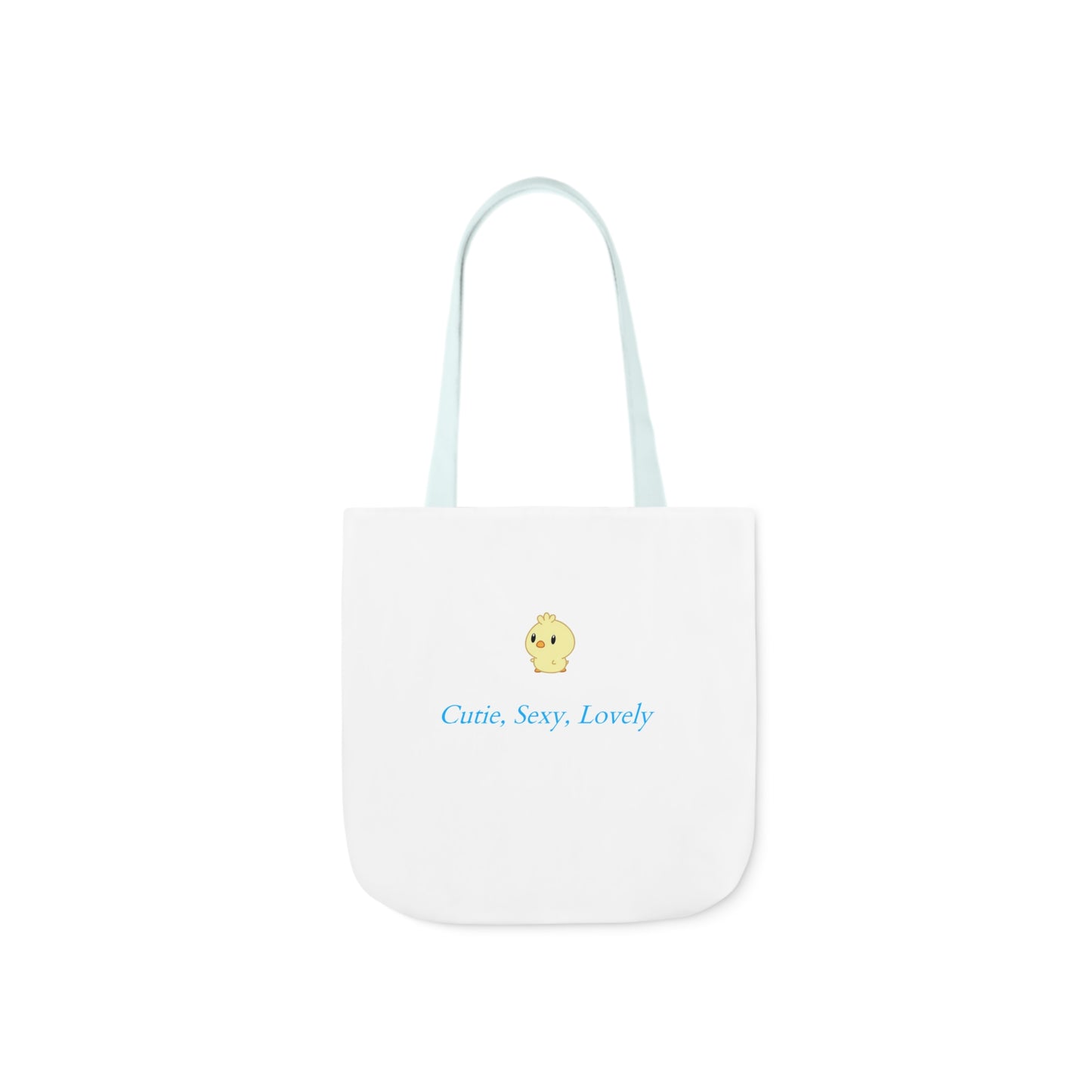 Cutie, Sexy, Lovely Canvas Tote Bag, 5-Color Straps