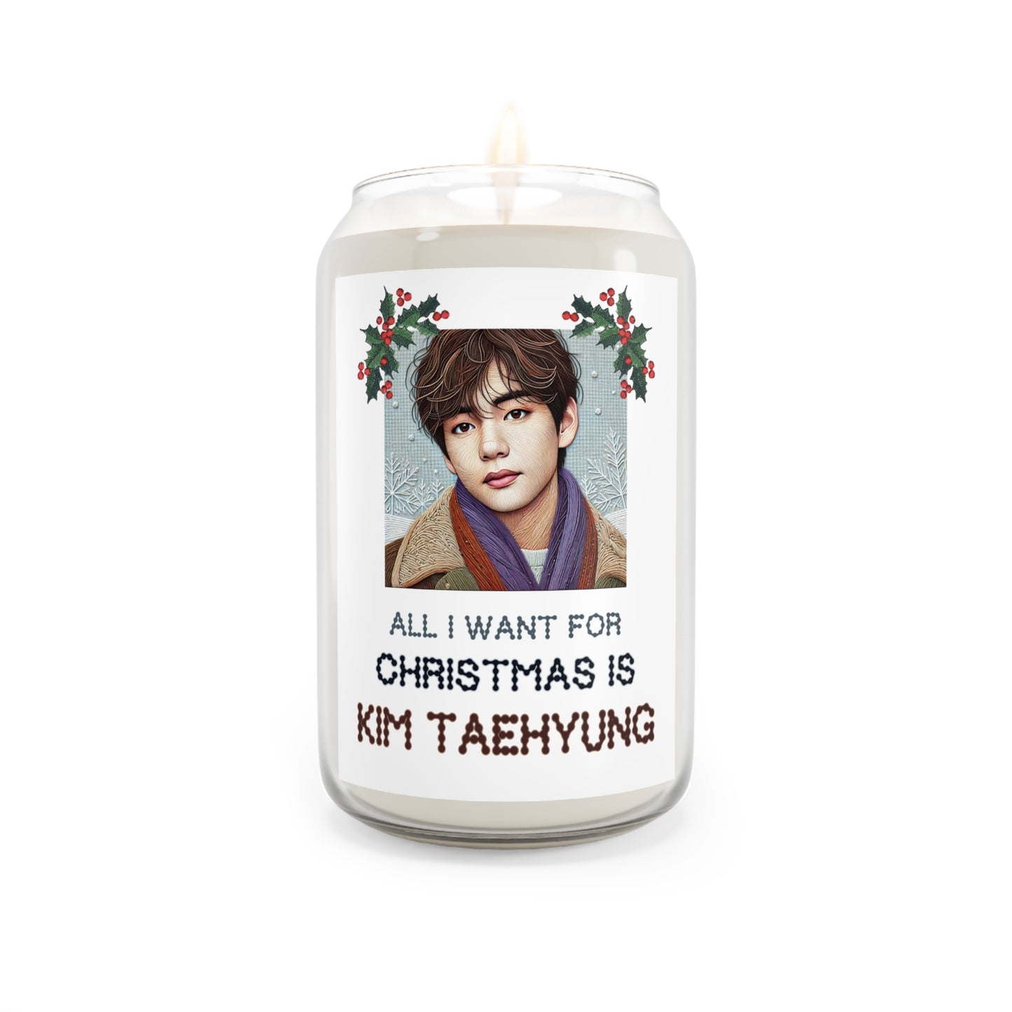 Christmas Taehyung Scented Candle, 13.75oz