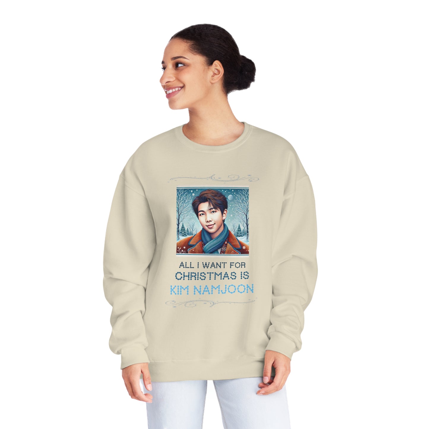 Christmas Namjoon Unisex NuBlend® Crewneck Sweatshirt