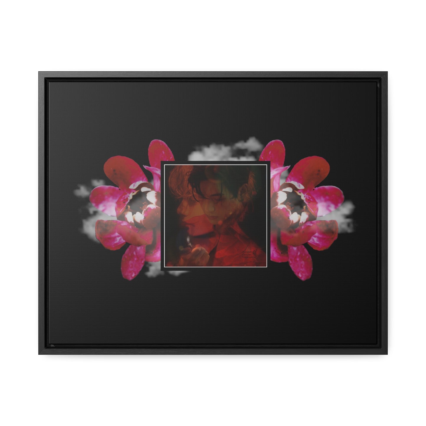 Taehyung Graphic Gallery Canvas Wraps, Horizontal Frame