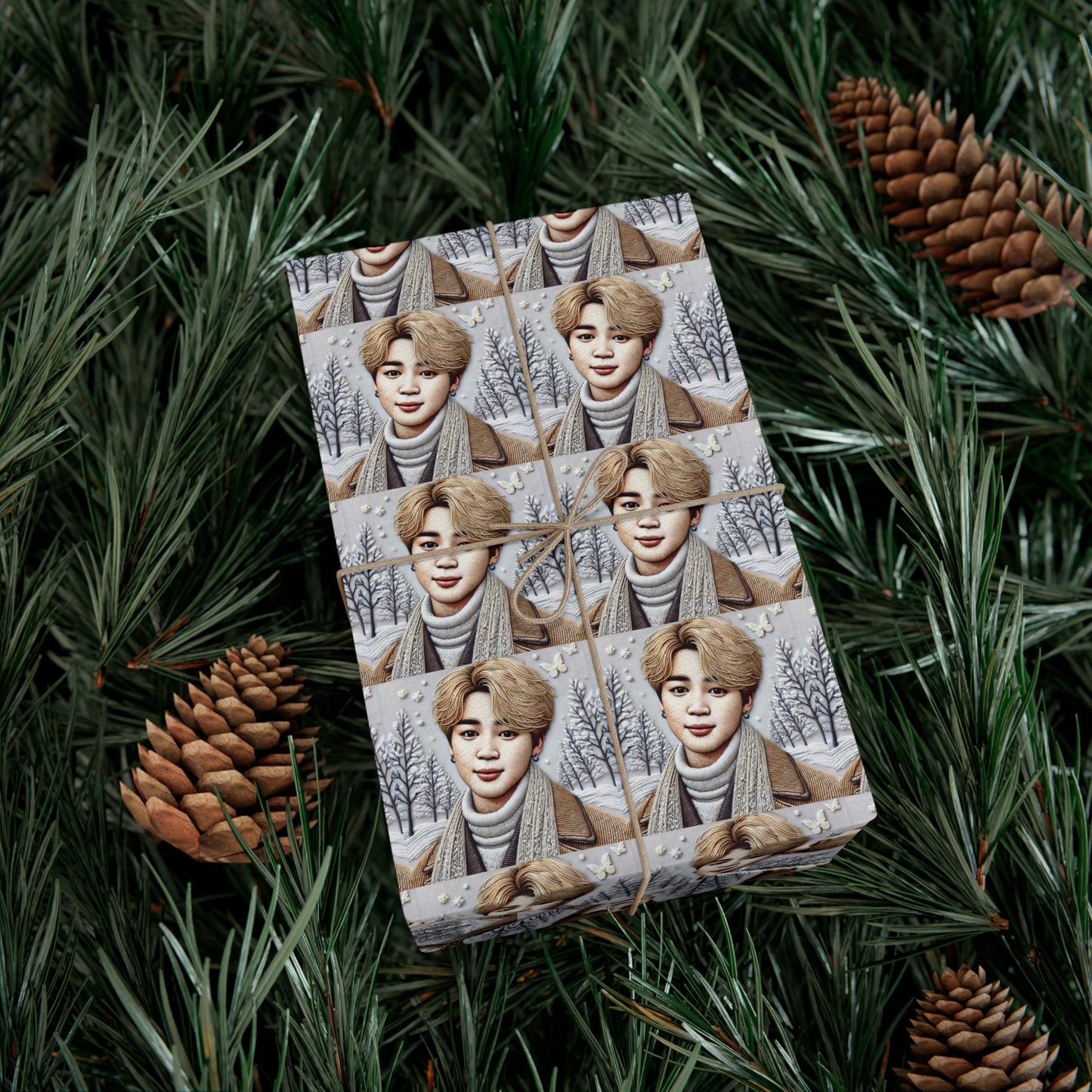 Christmas Jimin Gift Wrap Papers