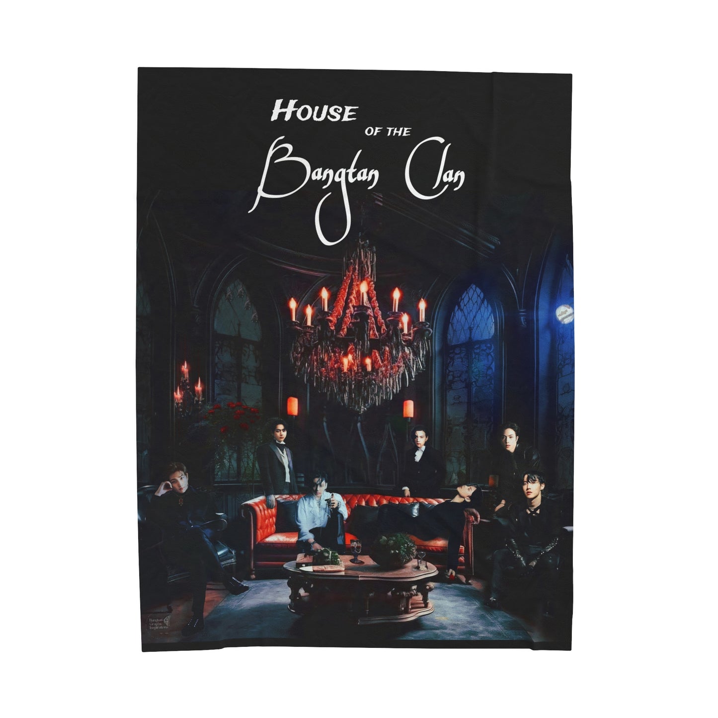 House of the Bangtan Clan Velveteen Plush Blanket