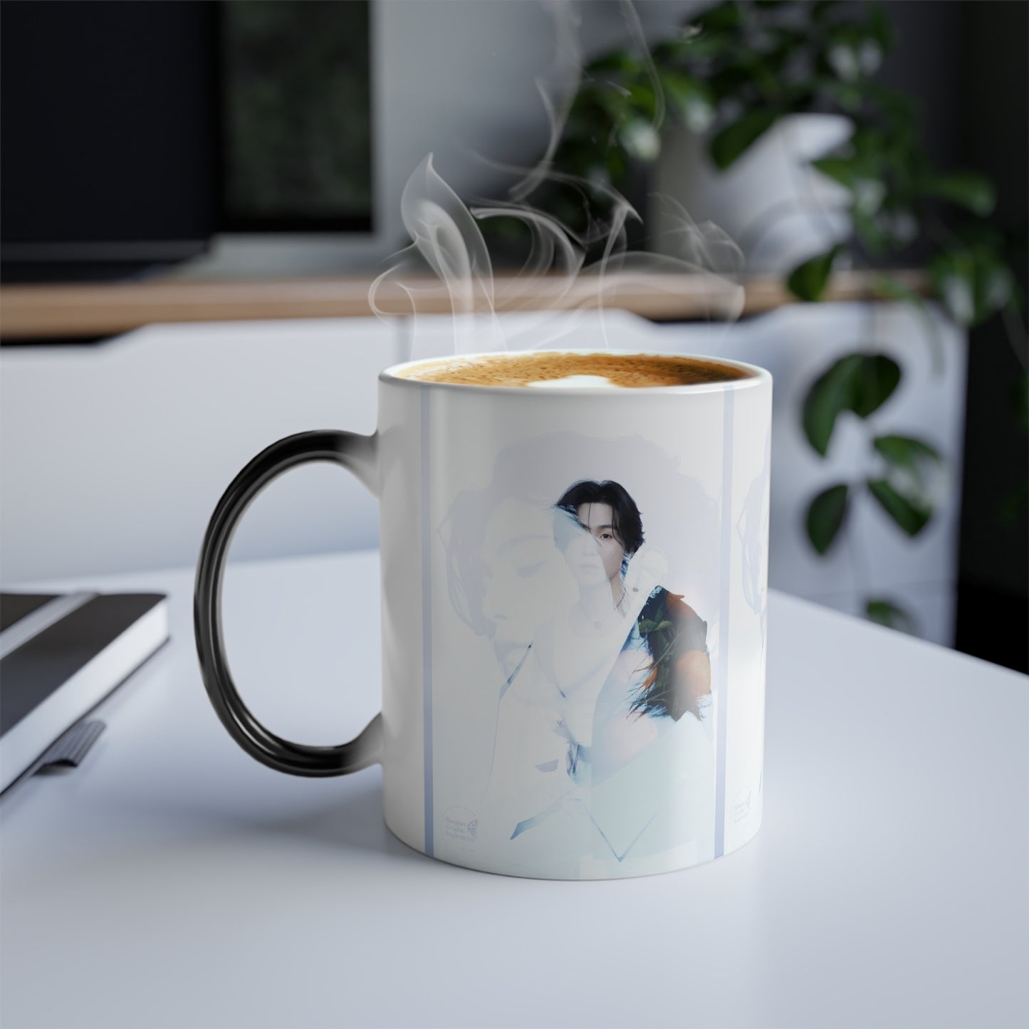 Min Yoongi Graphic Color Morphing Mug, 11oz