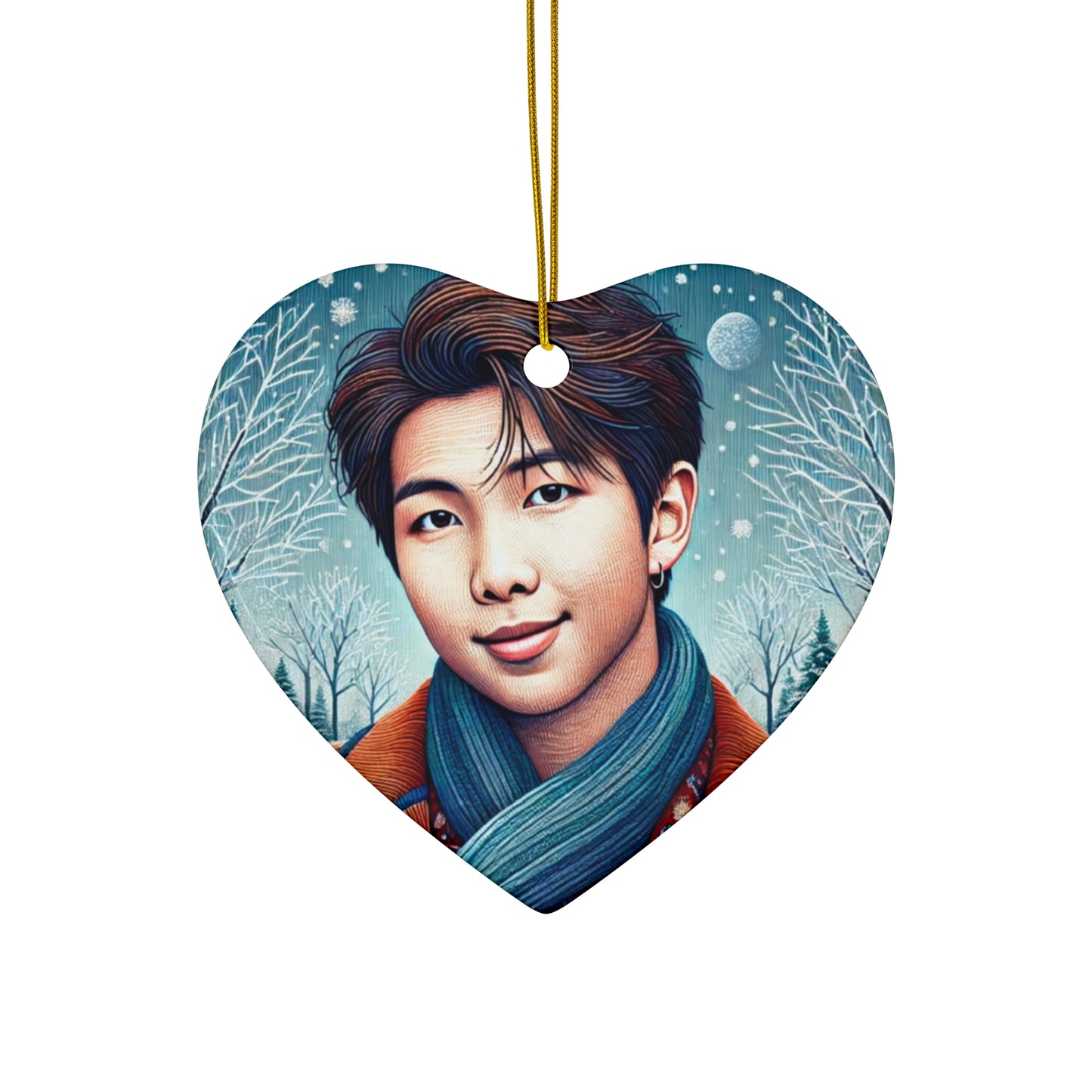 Christmas Namjoon Ceramic Ornament, 4 Shapes