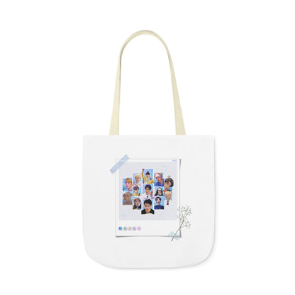 Cutie, Sexy, Lovely Canvas Tote Bag, 5-Color Straps