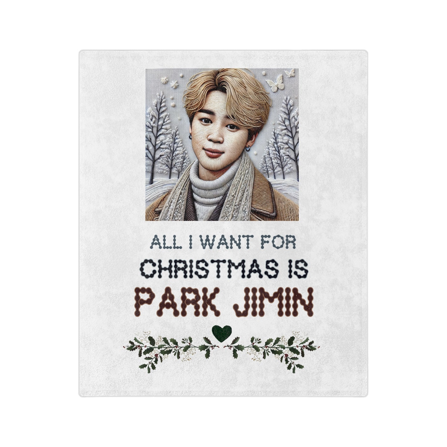 Christmas Jimin Velveteen Microfiber Blanket