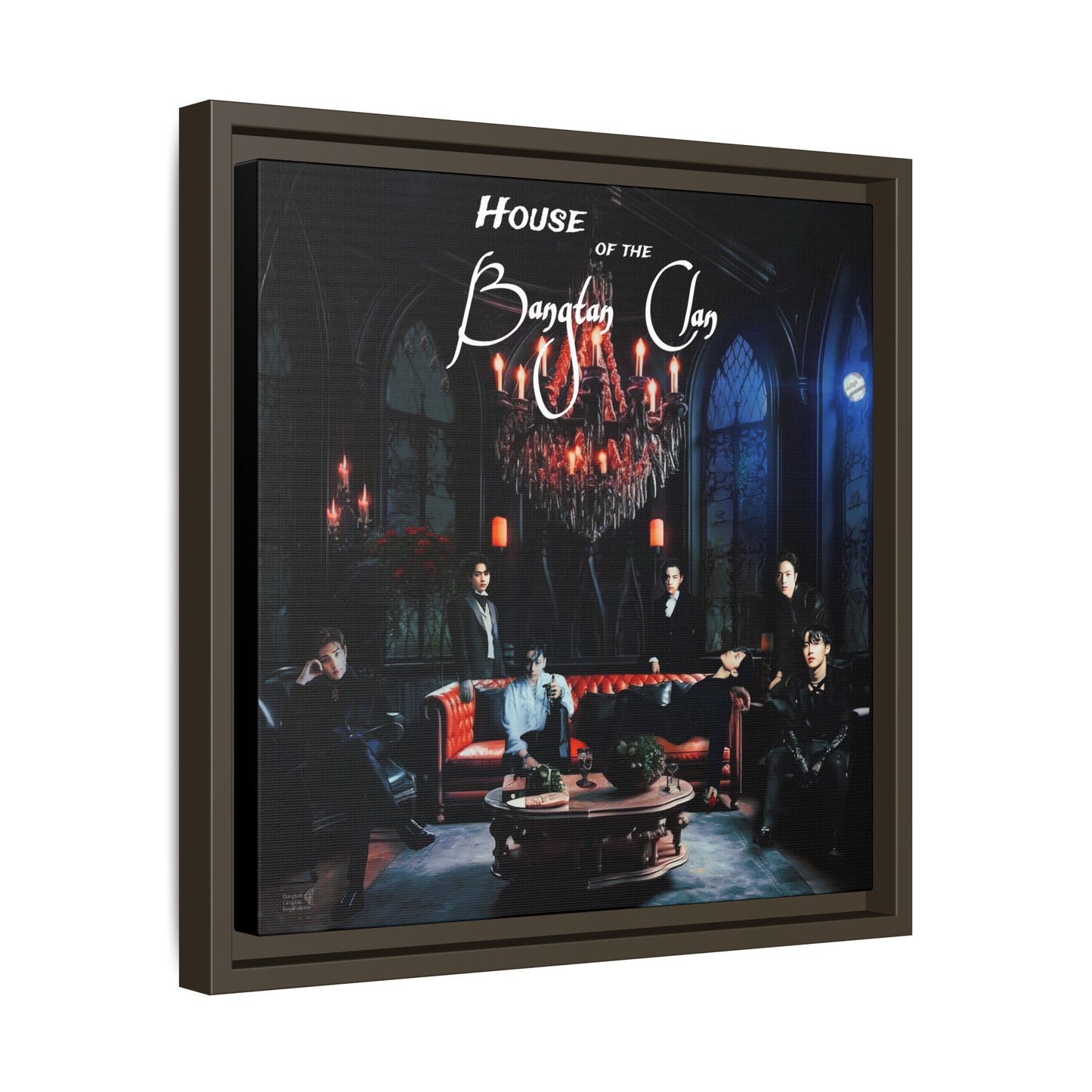 House of the Bangtan Clan Matte Canvas, Framed (Multi-color)