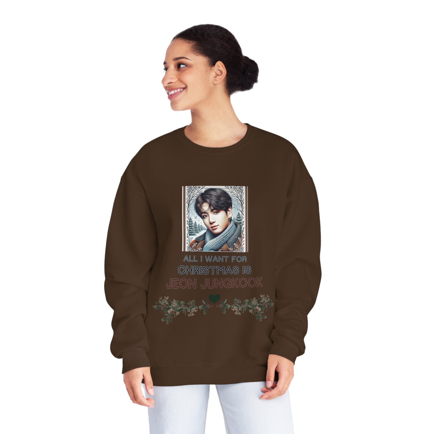 Christmas Jungkook Unisex NuBlend® Crewneck Sweatshirt