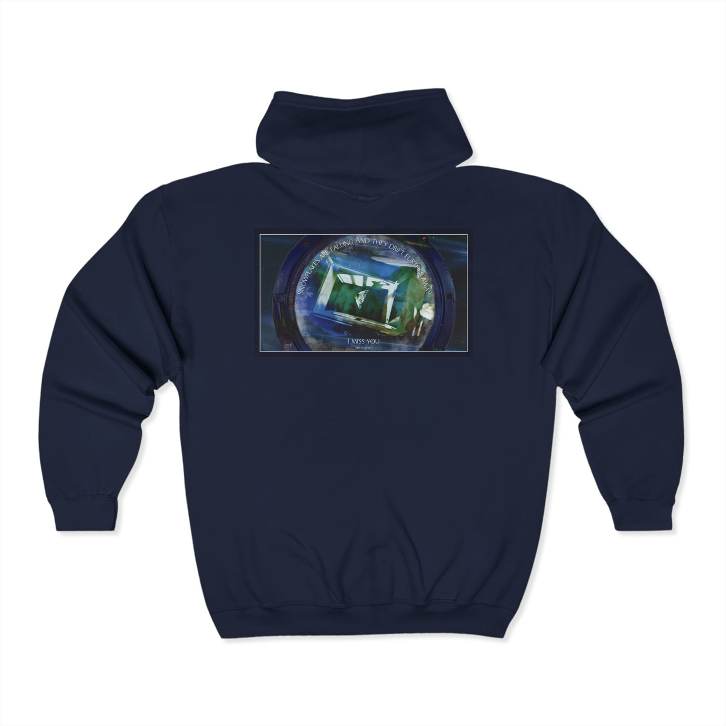 Snowflakes Are Falling Zip-up Hoodie