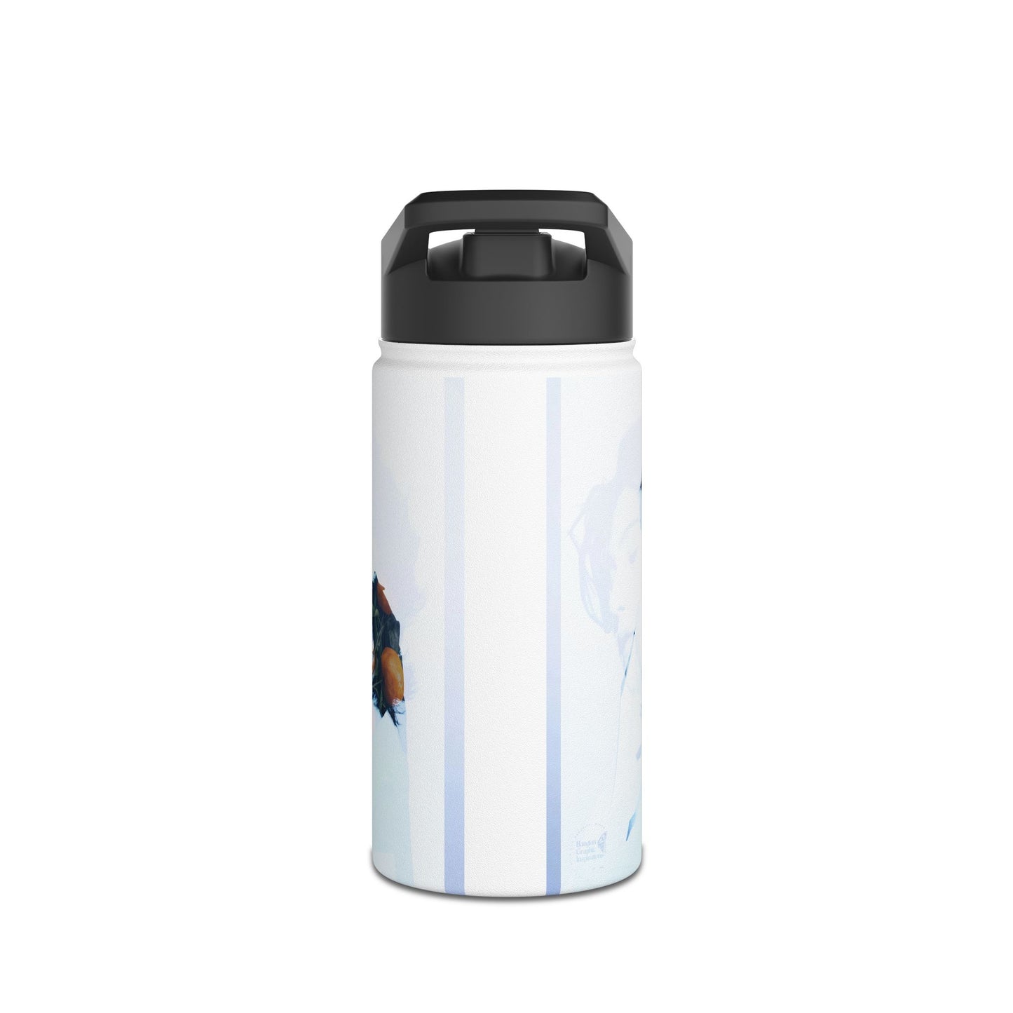 Min Yoongi Graphic Stainless Steel Water Bottle, Standard Lid