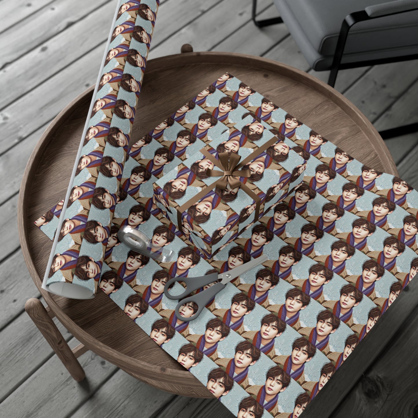 Christmas Taehyung Gift Wrap Papers